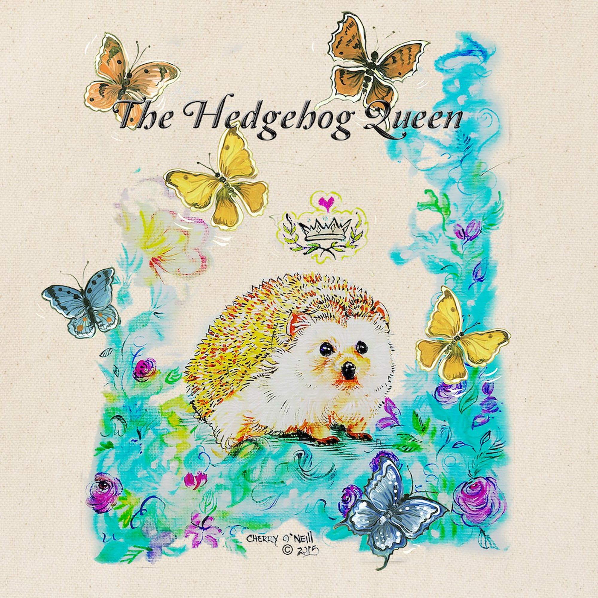 Cafepress Hedgehog Queen Tote Bag Natural Canvas Tote Bag, Reusable Shopping Bag