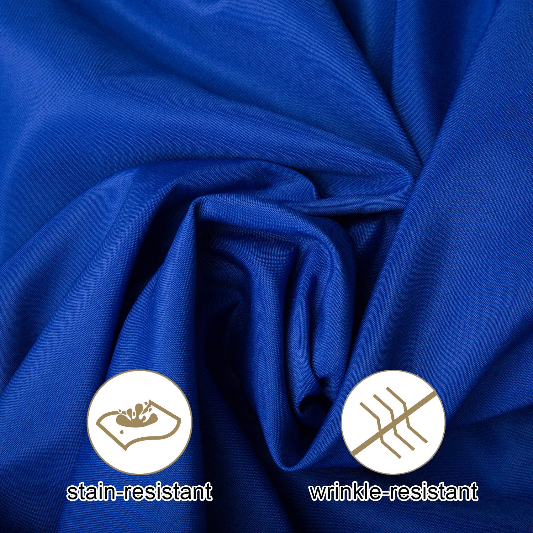 Ascoza 2Pack 60X102 Inch Royal Blue Rectangular Tablecloth 6 Feet Table Cloth In Polyester Fabric For Wedding/Banquet/Restaurant