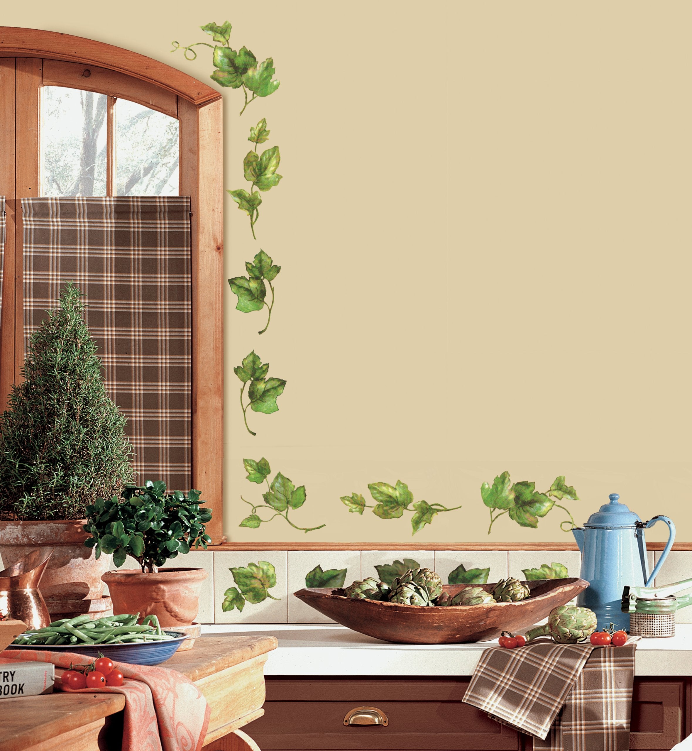Roommates Rmk1219Scs Evergreen Ivy Peel And Stick Wall Decals