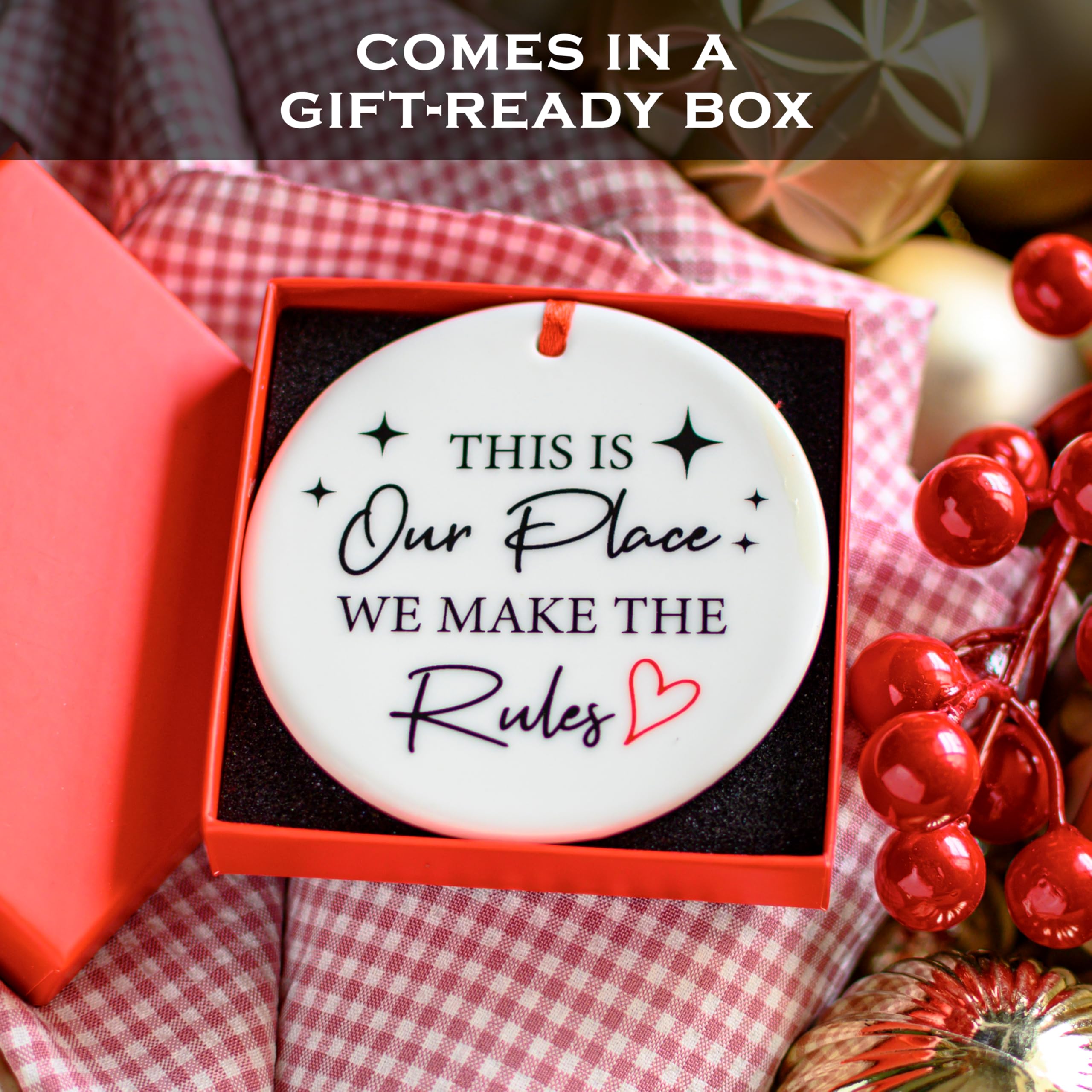 This is Our Place We Make The Rules Ornament 3 Inch, Taylor Ornament, Taylor Christmas Ornament, Tree Decor, ERAS Tour Christmas