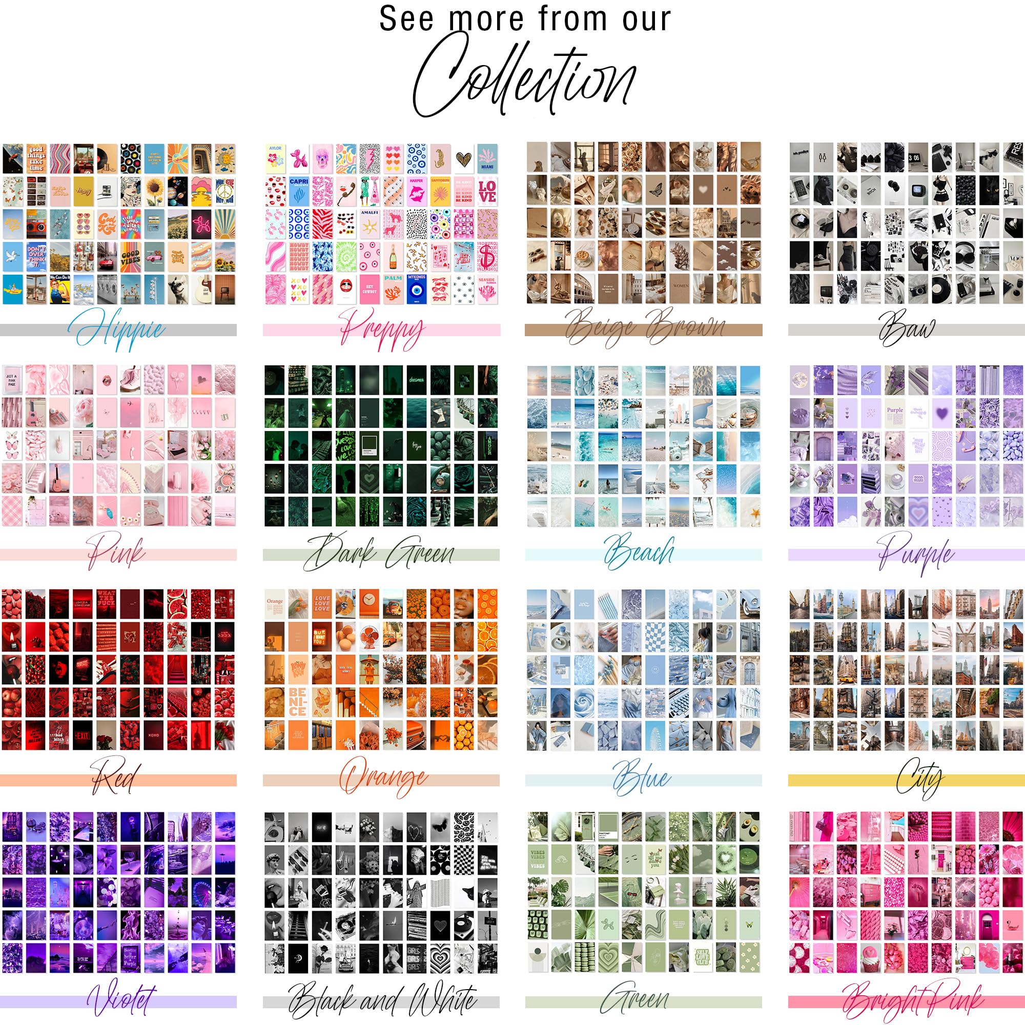 Y2K Boo World Travel Wall Collage Kit - 50Pcs Aesthetic Posters For Room Decor, Perfect Dorm And Bedroom Wall Art, Adventure And