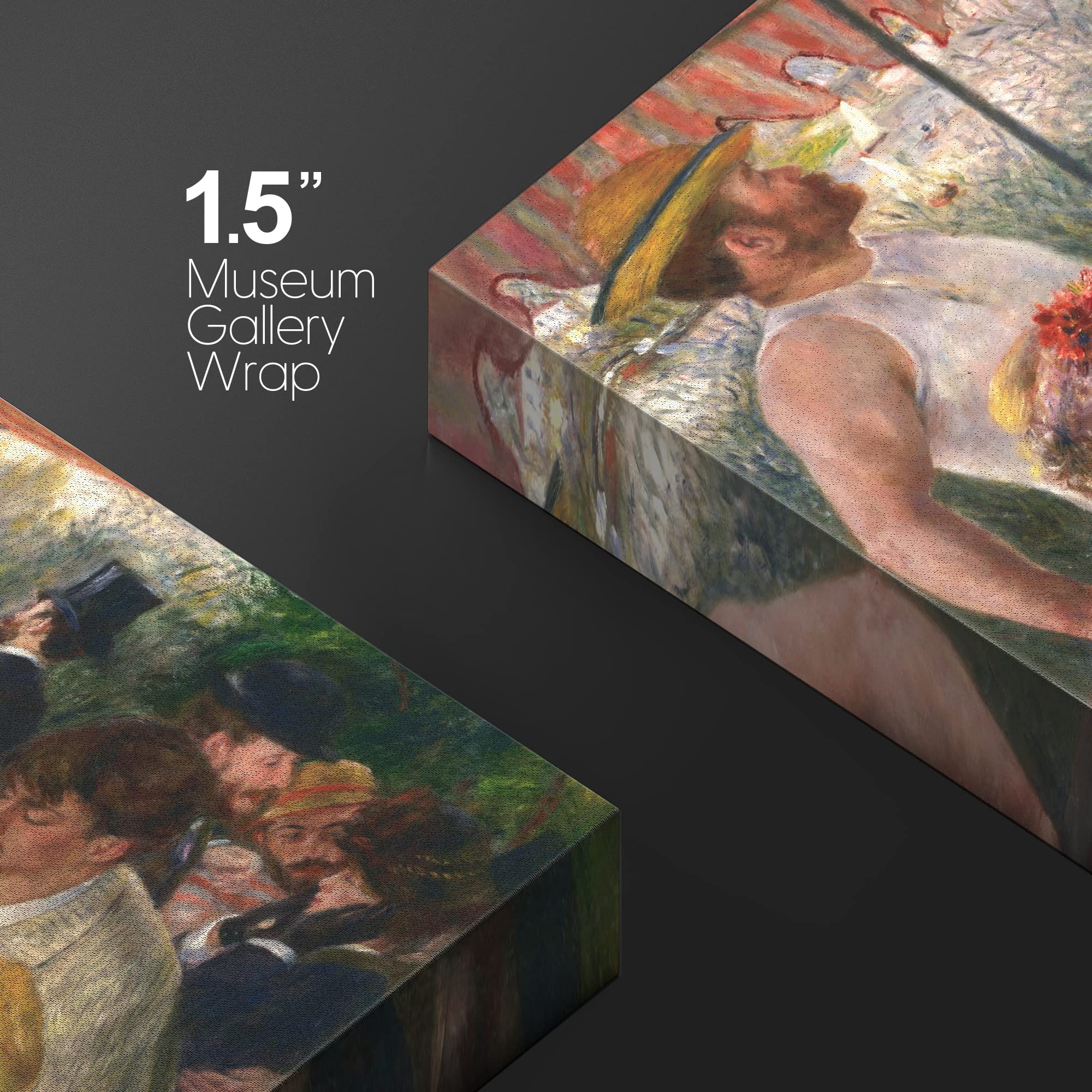 Wall26 Canvas Print Wall Art Luncheon Boating Party By Pierre-Auguste Renoir Historic Cultural Illustrations Impressionism Rusti