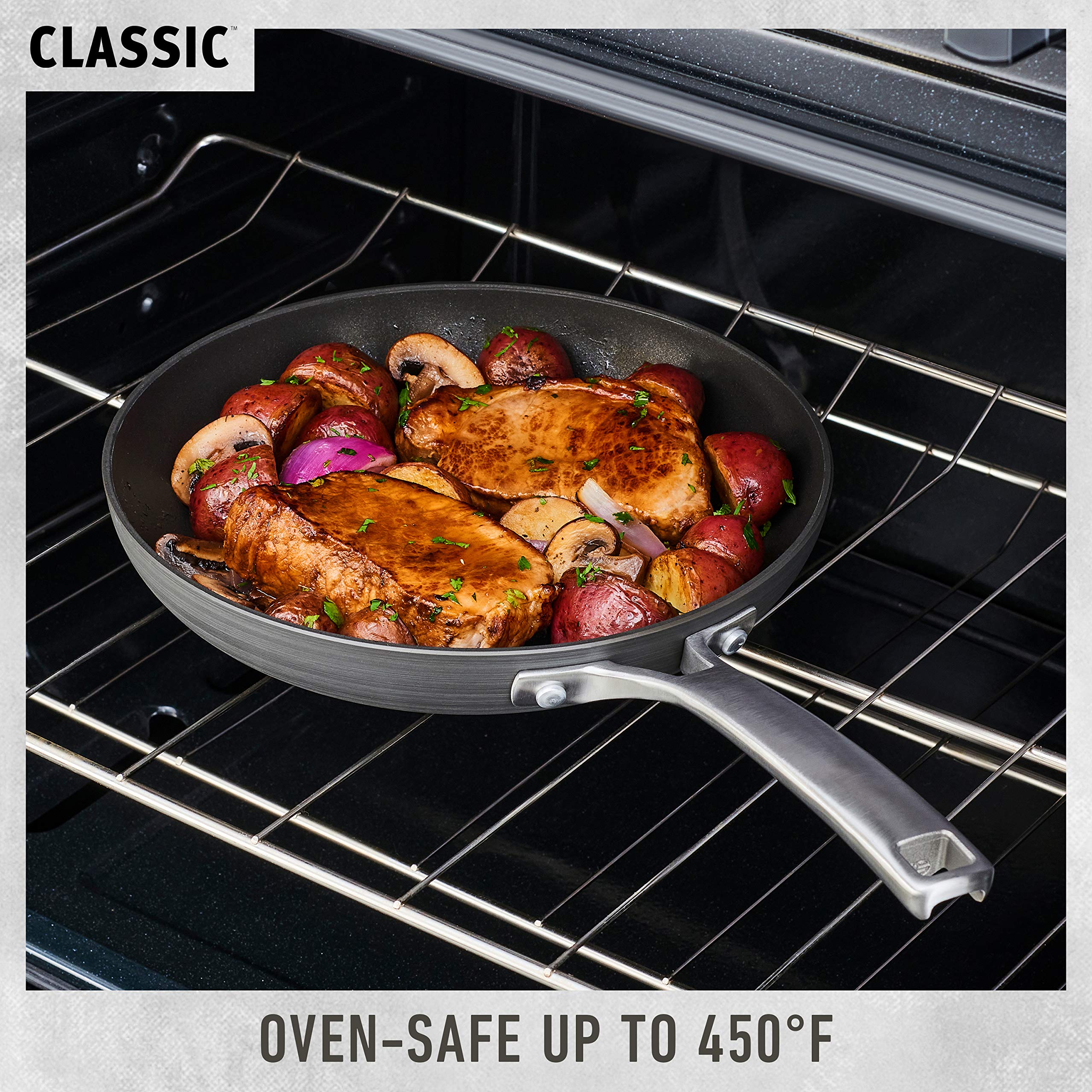 Calphalon 1934149 Classic Nonstick Omelet Fry Pan  8''  Grey