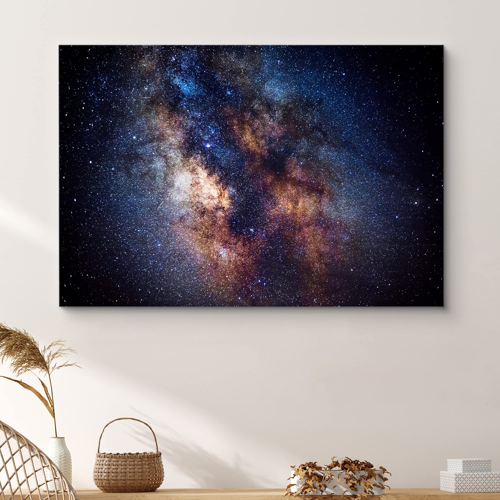 Signford Canvas Print Wall Art Galaxy Star Constellation Astronomy & Space Aurora Digital Art Modern Art Contemporary Scenic Col