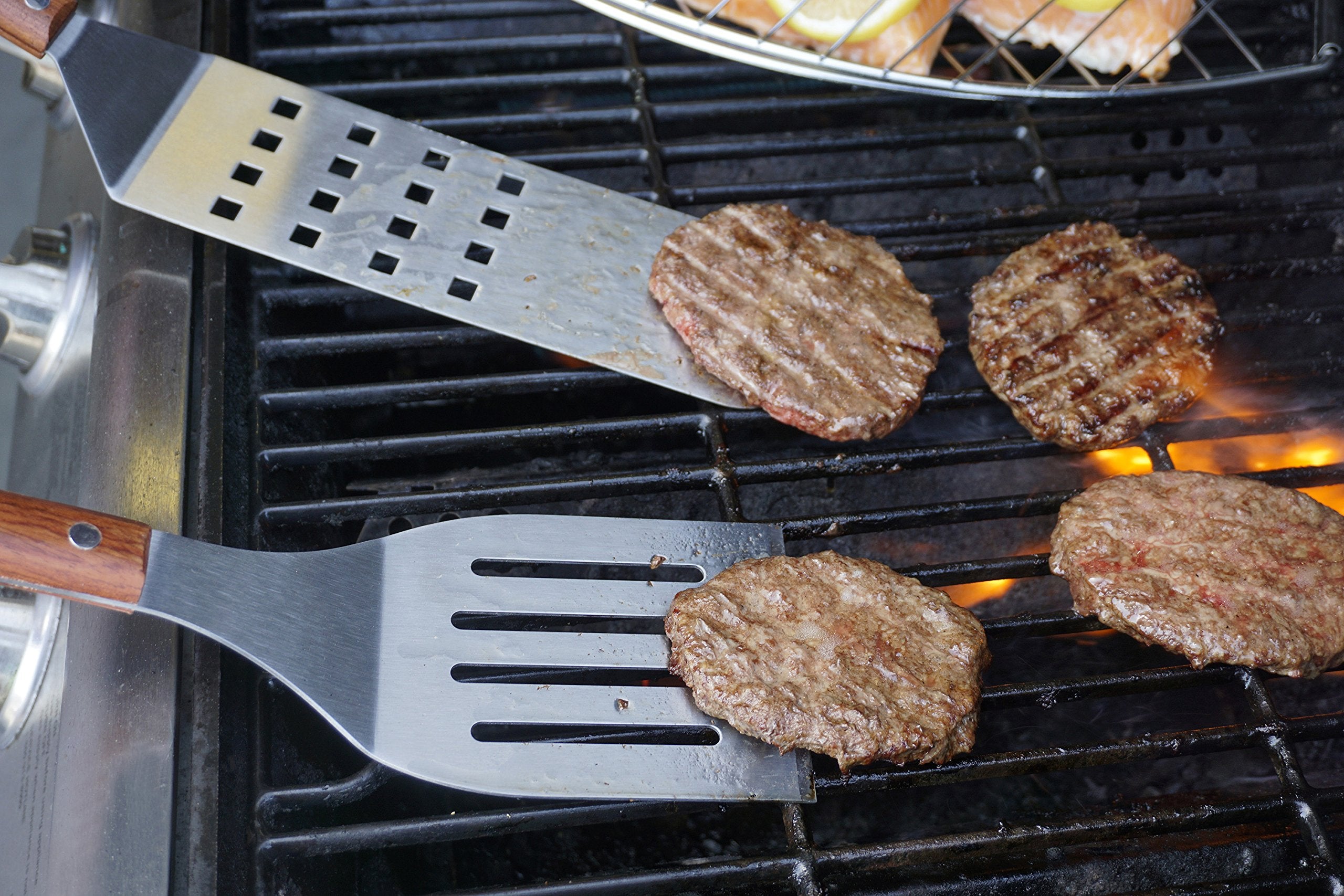 Rsvp International Endurance (Bq-Flp) Bbq Long Spatula Flipper, 16.25'' | Flip Burgers & Other Food W/ Long Handle That Keeps Ha