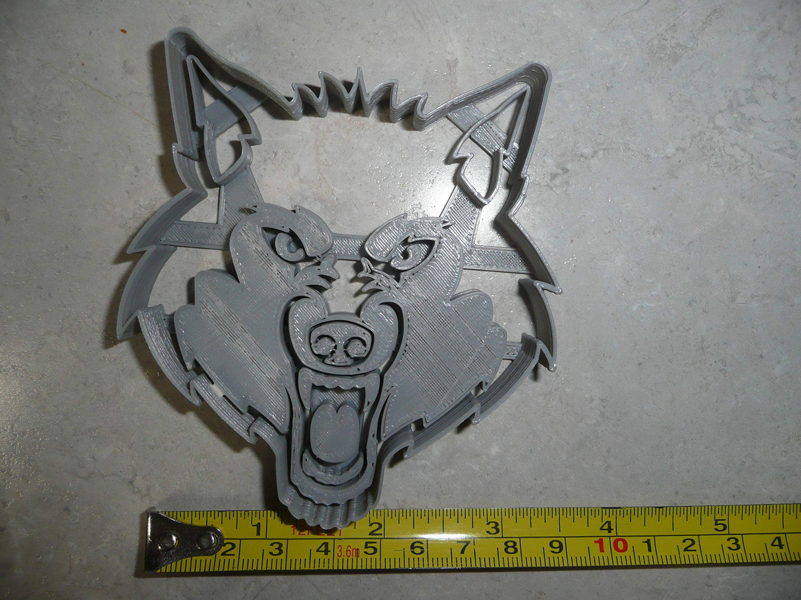 Wolf Face Detailed Wild Animal Canine Cookie Cutter Made In Usa Pr3382