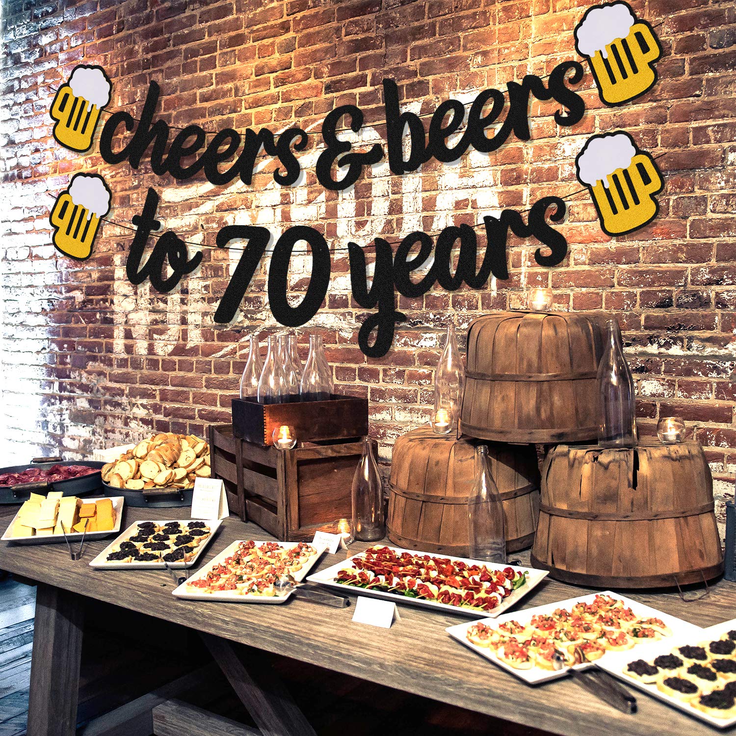 Yoymarr Cheers 21 30 35 40 50 60 70 80 90 Years Banner Happy Birthday Decorations For Men Women Him Her Any Years Old Birthday A