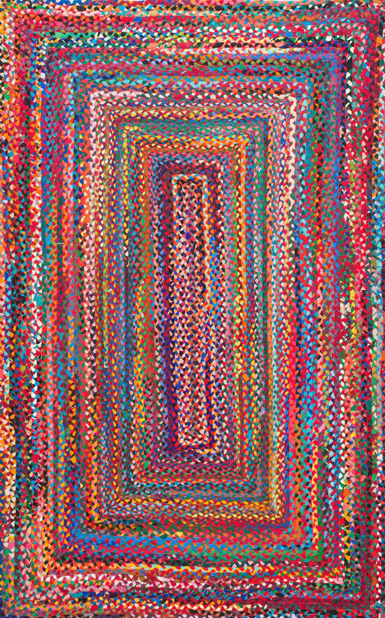 nuLOOM Tammara Bohemian Hand Braided Runner Rug, 2 6 x 8, Multi