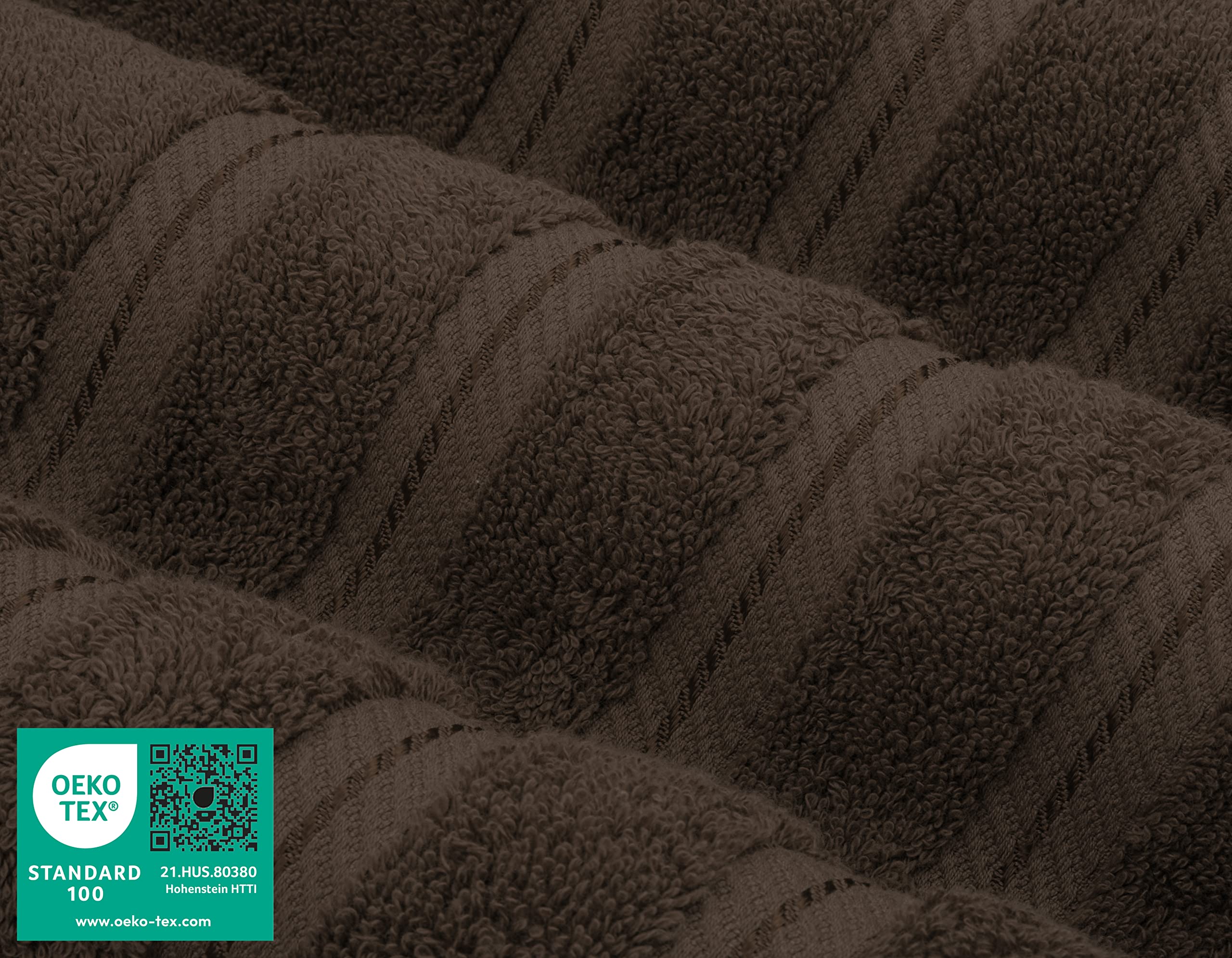 American Soft Linen 3 Piece Towel Sets  1 Bath Towel 1 Hand Towel 1 Washcloth  100% Turkish Cotton Towels for Bathroom  Brown Towel Set