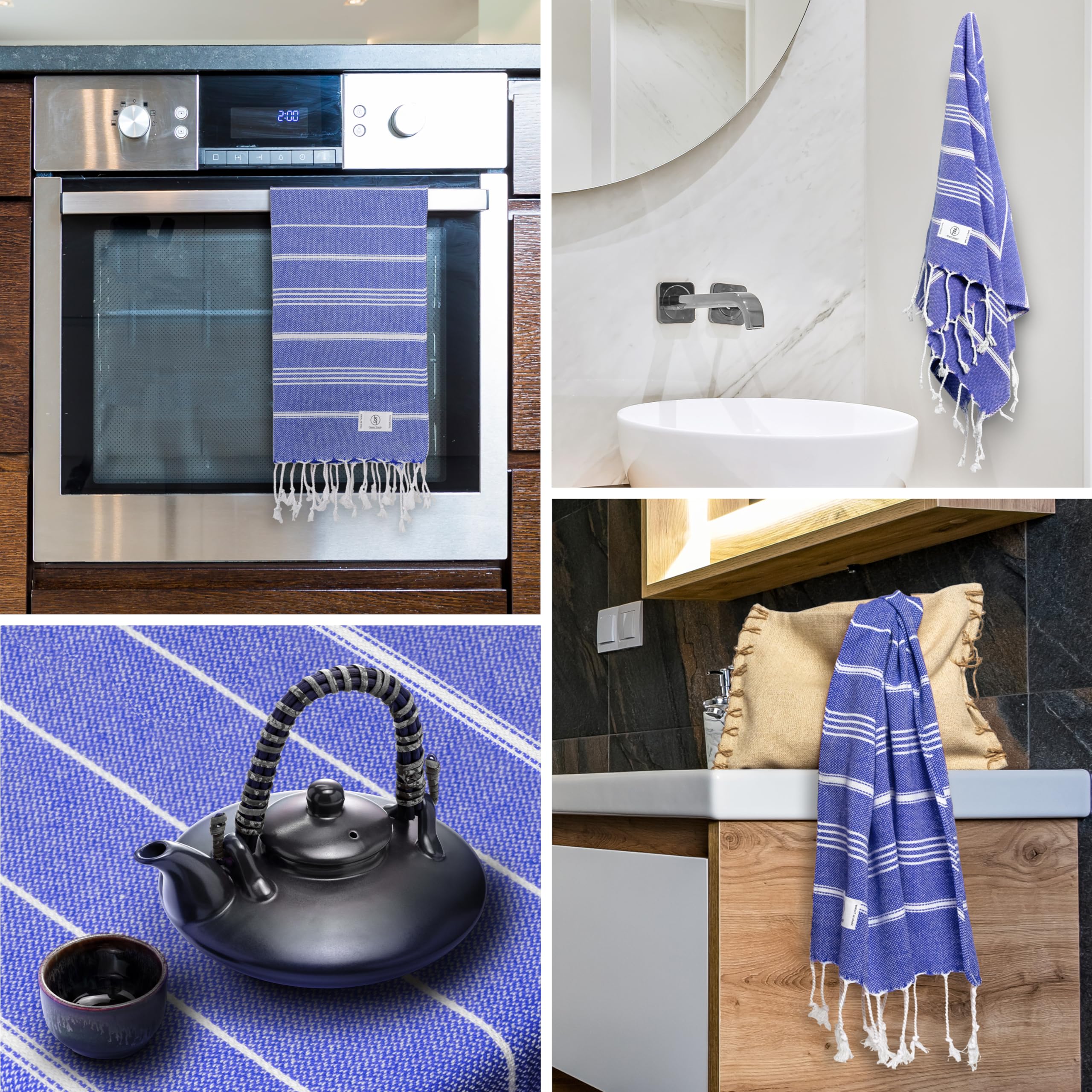 Ossano Towels Hand Towel Set Of 2 - Decorative Towels For Bathroom And Kitchen - Versitale - Bath, Face, Hair, Guest, Cleaning,