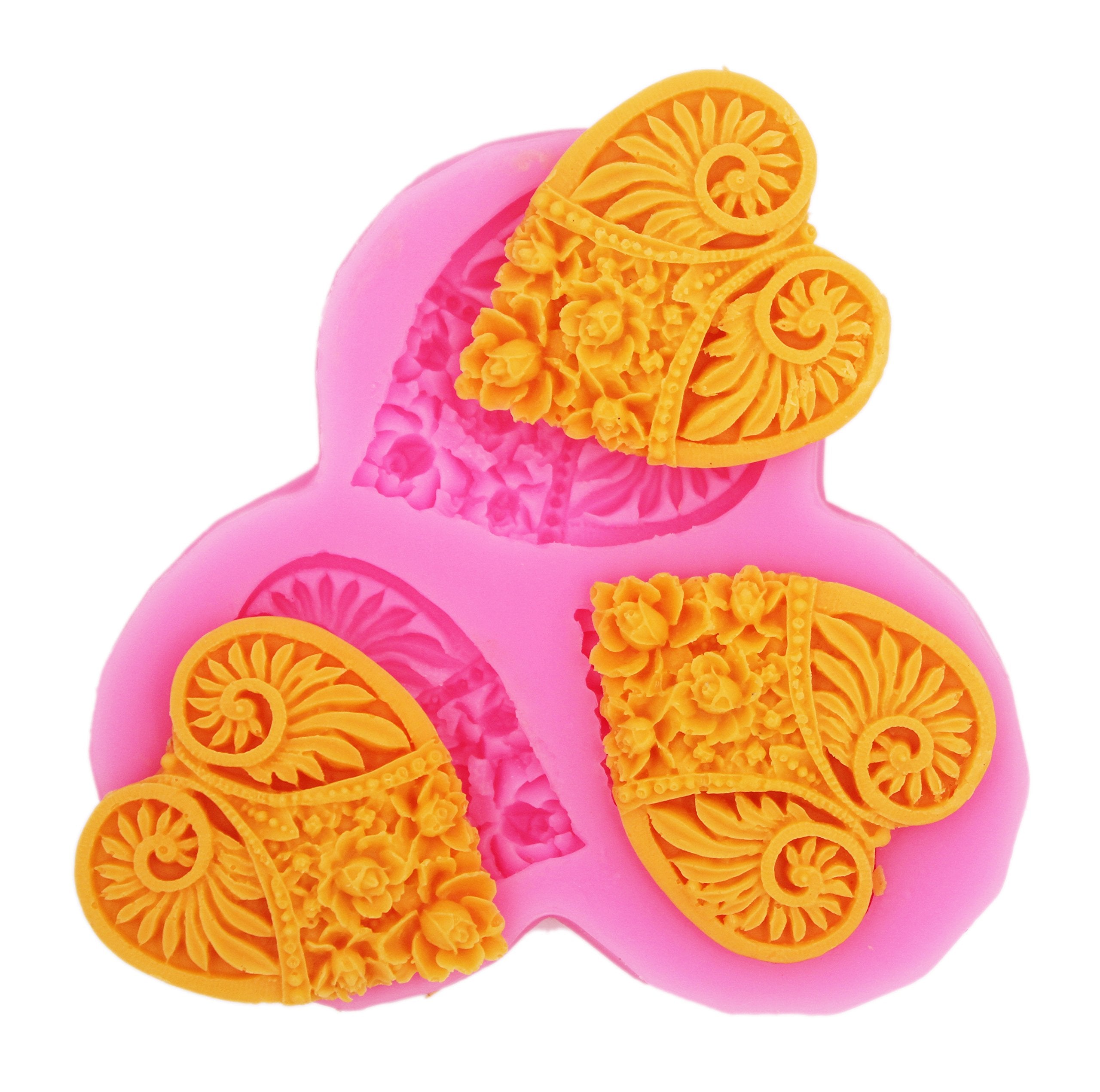 Longzang Mini Flowers F0048 Fondant Mold Silicone Sugar Mini Mold Craft Molds Diy Cake Decorating