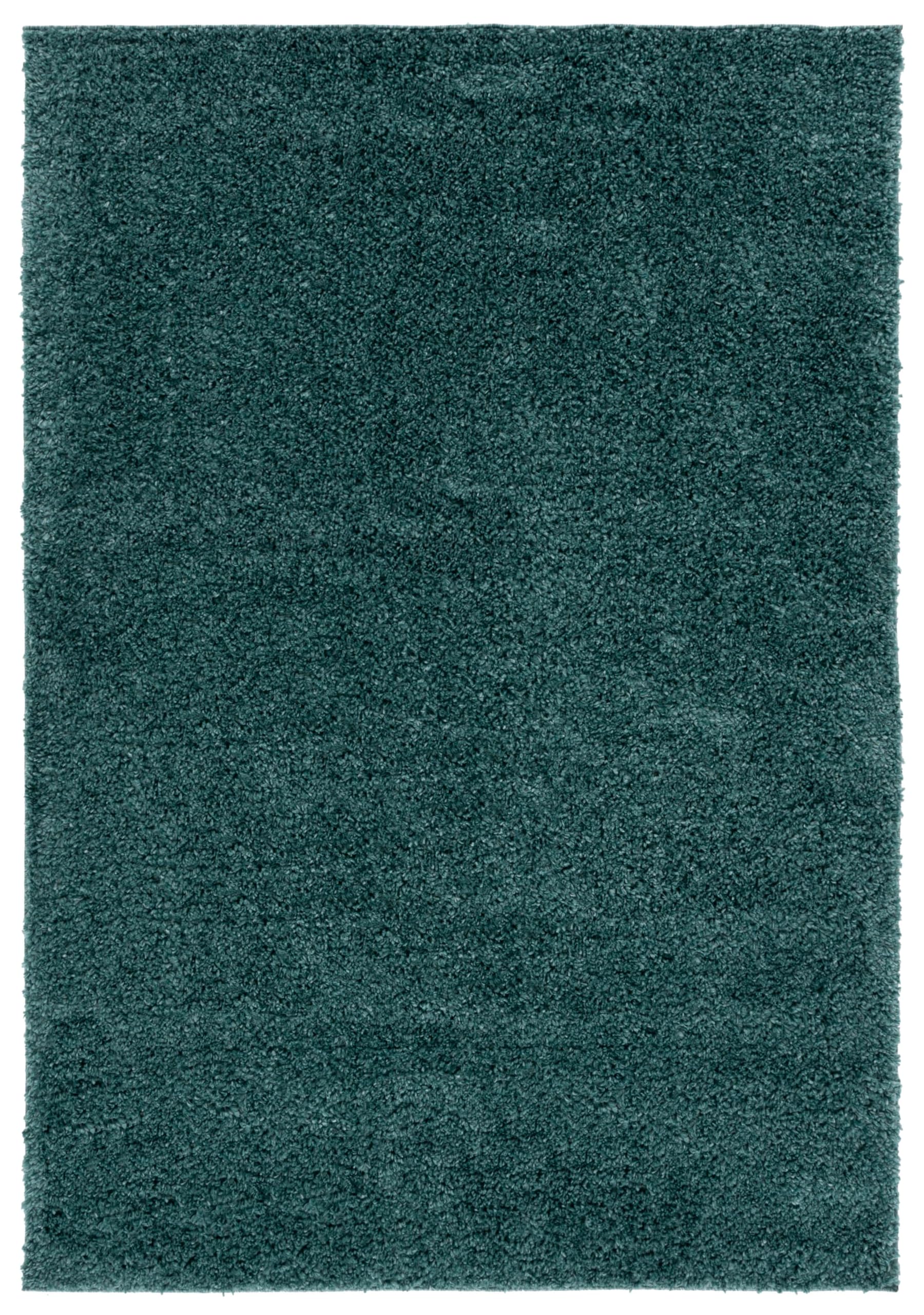 SAFAVIEH August Shag 900 Collection Area Rug - 8 x 10, Green, Transitional Design, Ideal for High Traffic Areas in Living Room
