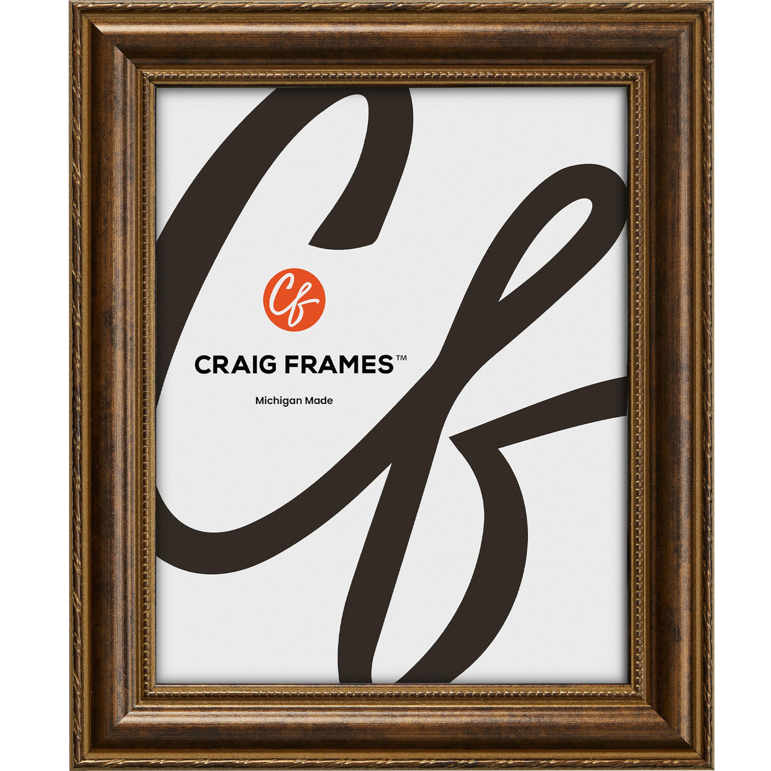 Craig Frames Victoria, 12x34 Picture Frame, Ornate Bronze