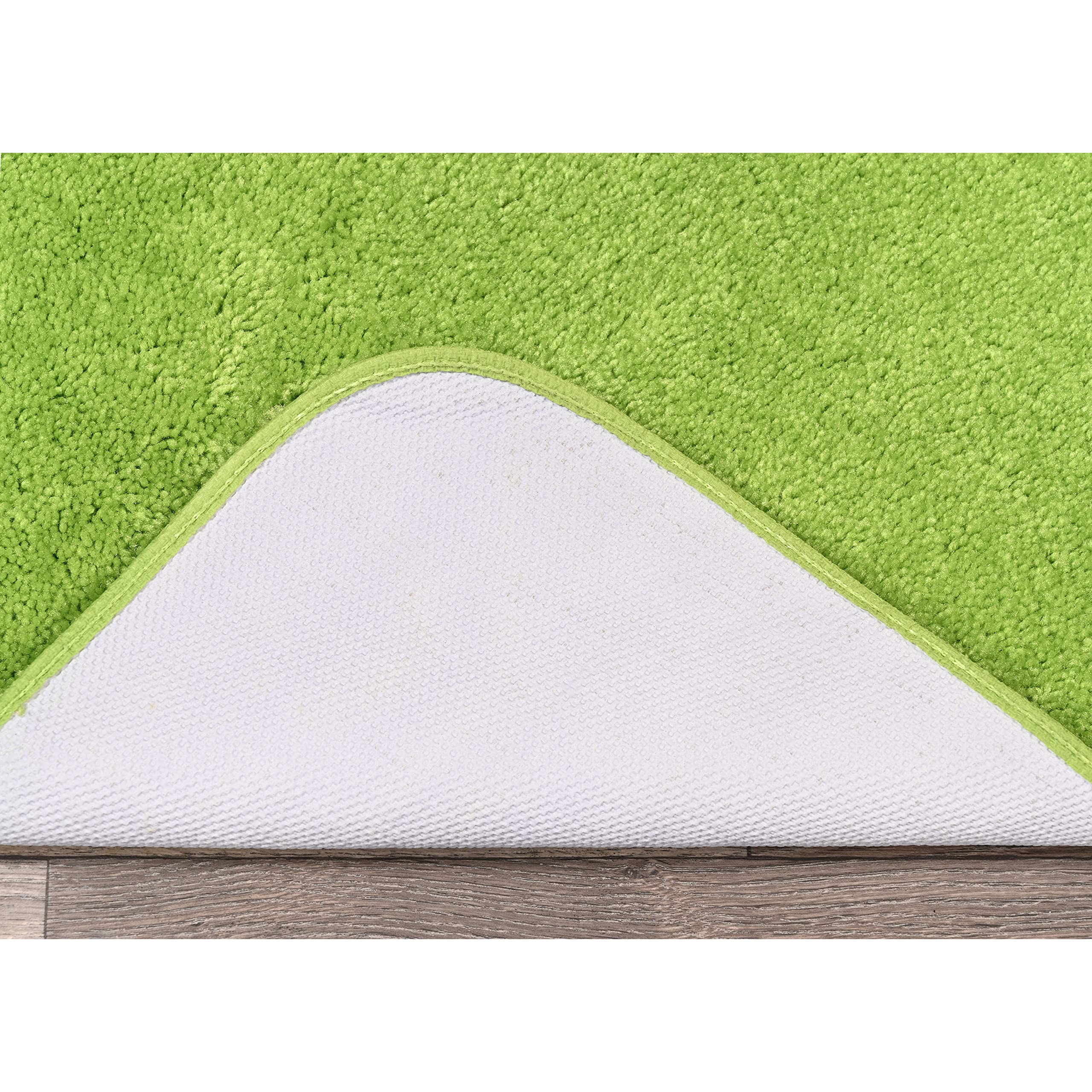 Garland Rug Traditional Nylon Washable Lime-Aid 3 Bath Rugs (17 X 24, 21 X 34, 21 X 34) - Soft, Absorbent, And Styli