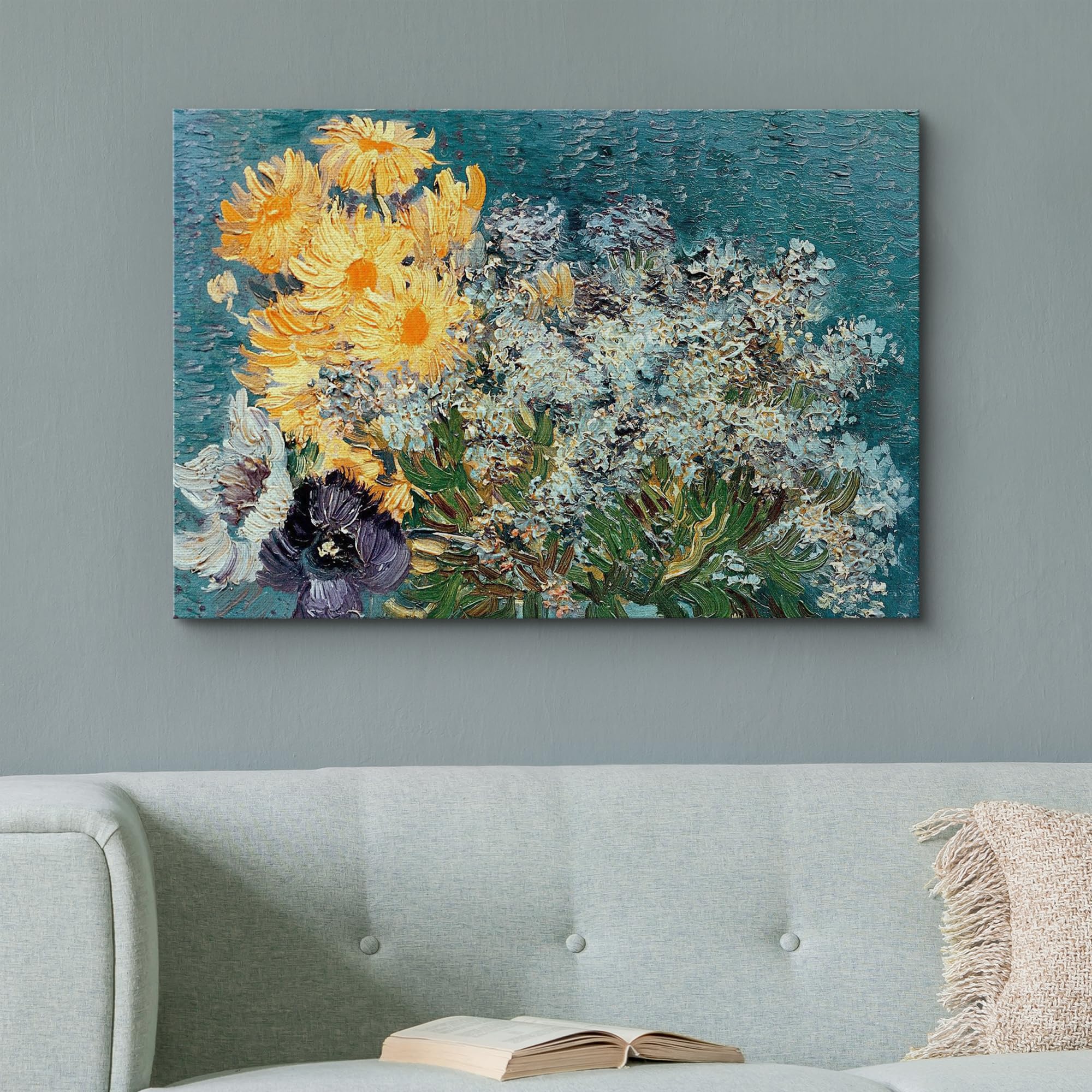 Wall26 Canvas Print Wall Art Flower Bouquet By Vincent Van Gogh Nature Wilderness Illustrations Modern Art Decorative Floral Bot
