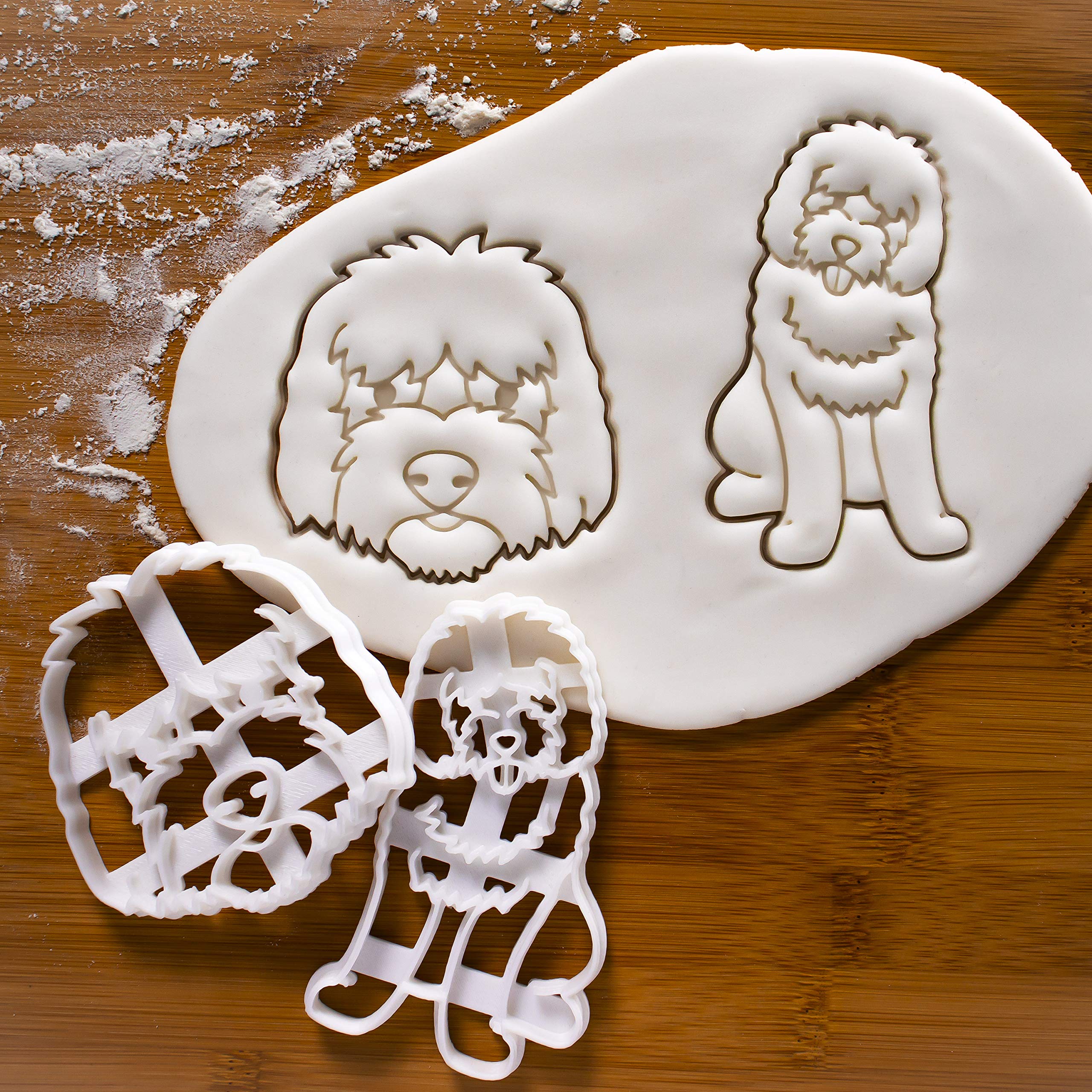 Set Of 2 Goldendoodle Cookie Cutters, 2 Pieces - Bakerlogy
