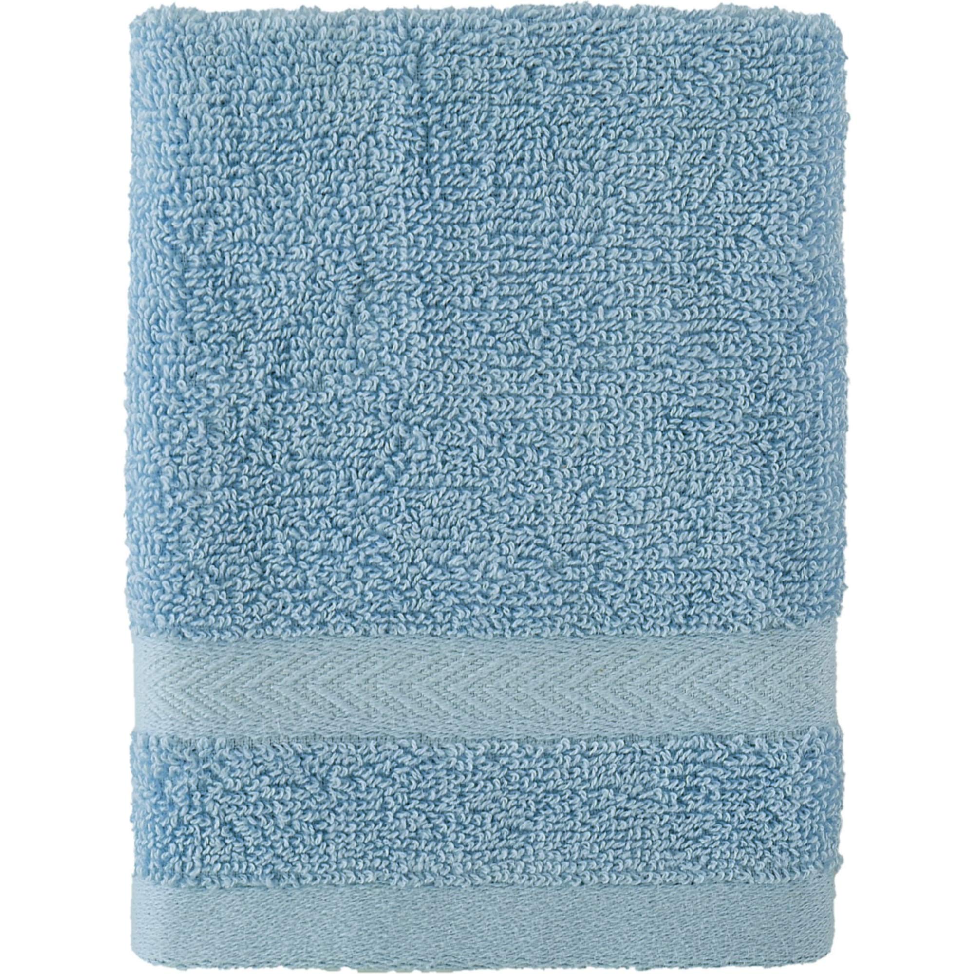 Tommy Hilfiger Modern American Solid Wash Cloth, 13 X 13 Inches, 100% Cotton 574 Gsm (Seaglass)