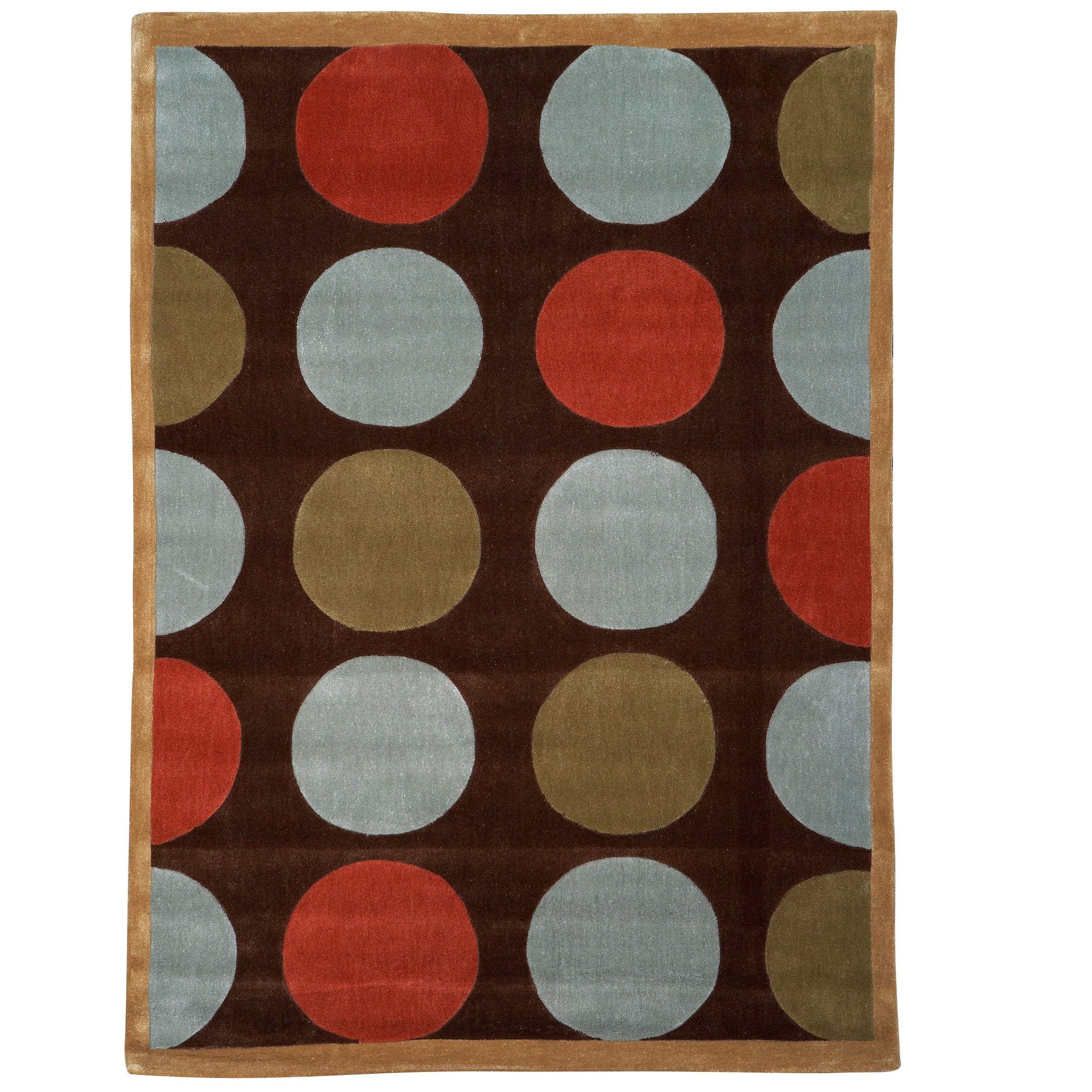 Trio Devi Brown & PaleBlue 8x10, Rug