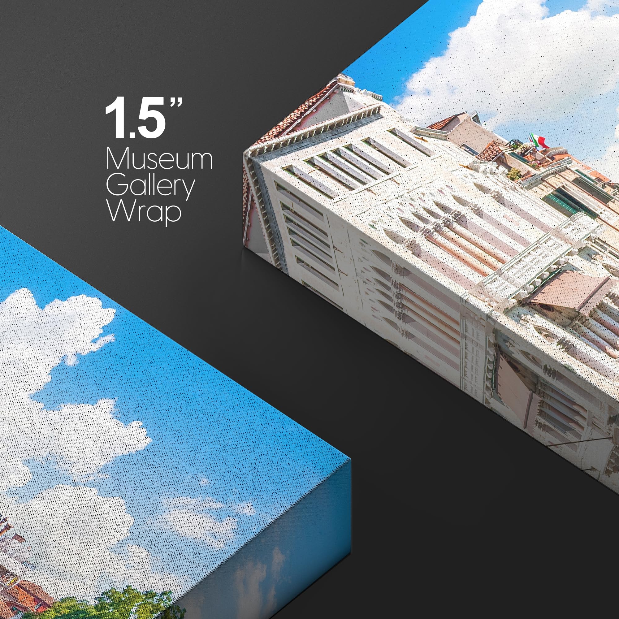 Wall26 Canvas Print Wall Art Gran Canal With Basilica Santa Maria In Venice, Italy Nature Wilderness Photography Modern Art Scen