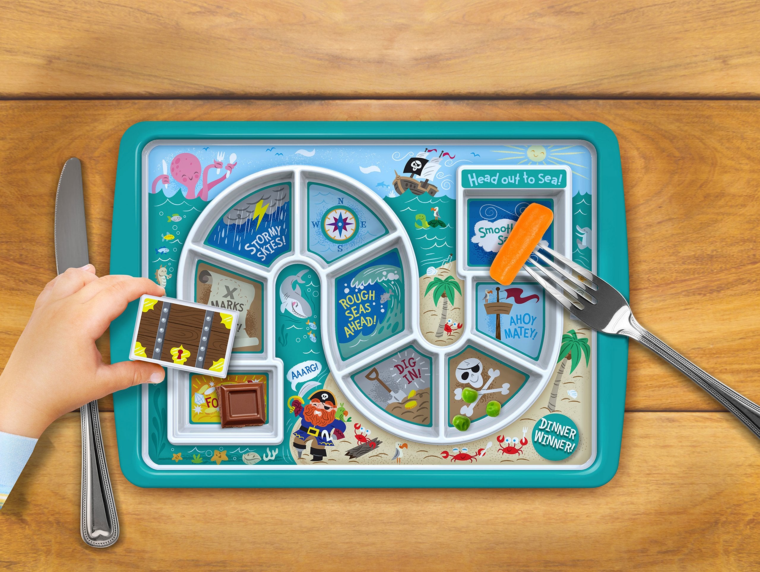 Genuine Fred Dinner Winner Kids' Dinner Tray, Pirate