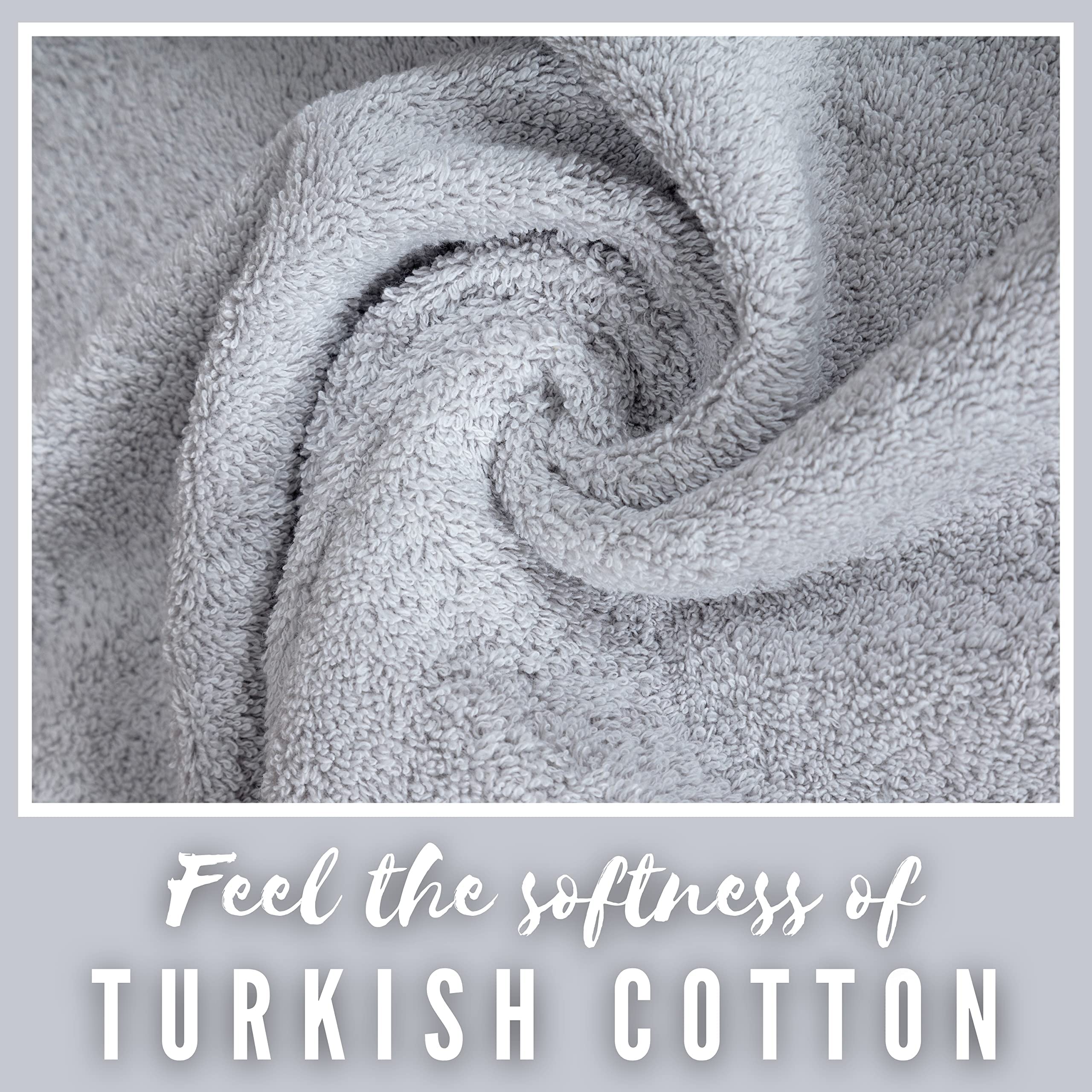 Personalized Towels, Luxury Turkish Genuine Cotton Monogrammed Towel Washcloths For Bathroom, Kitchen, Hotel, Spa, Gym & College