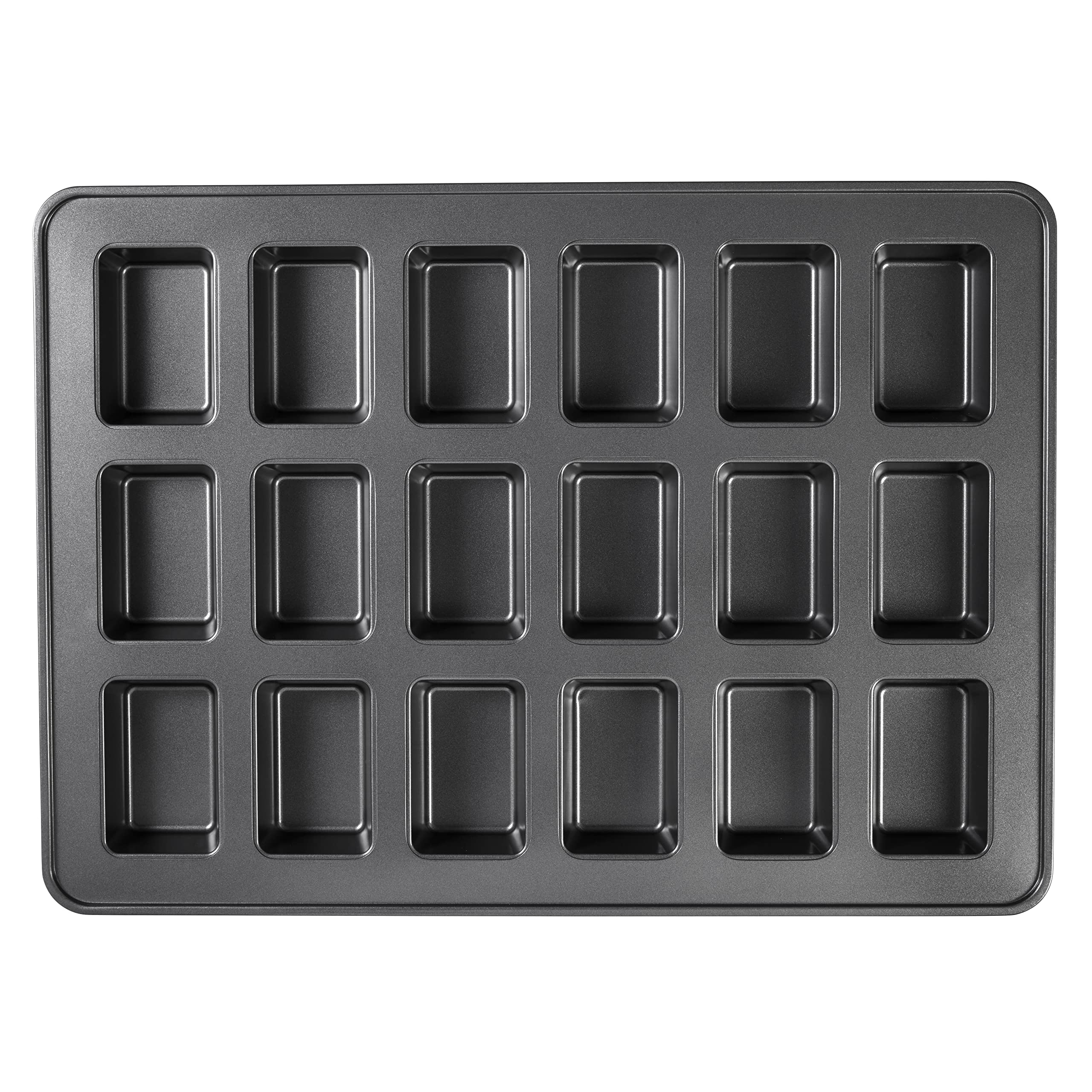 Wilton Perfect Results Premium Non-Stick Bakeware Mini Loaf Pan, 18-Cavity
