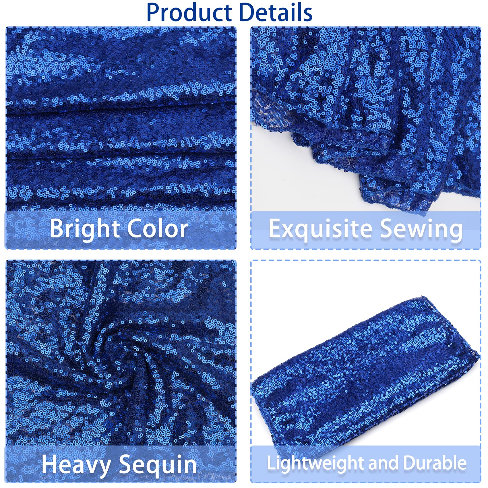 12 Packs 12 X 108 Inch Sequin Table Runner Glitter Dining Table Runner For Birthday Wedding Engagement Bridal Baby Shower Bachel