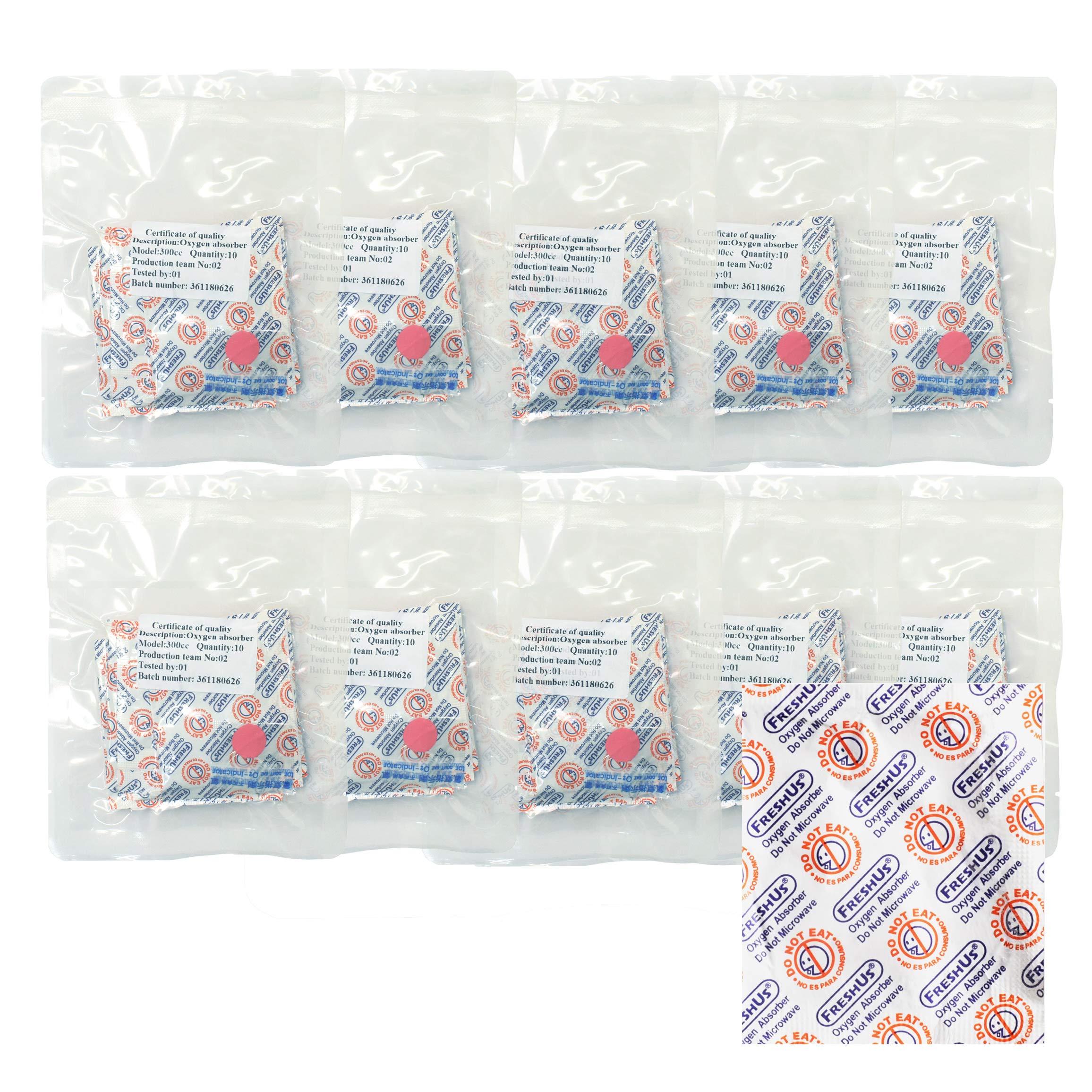 Awepackage 2000Cc Oxygen Absorber(10 Packets In A Bag, Total 10 Packets) - Long Term Food Storage (10, 2000 Cc)