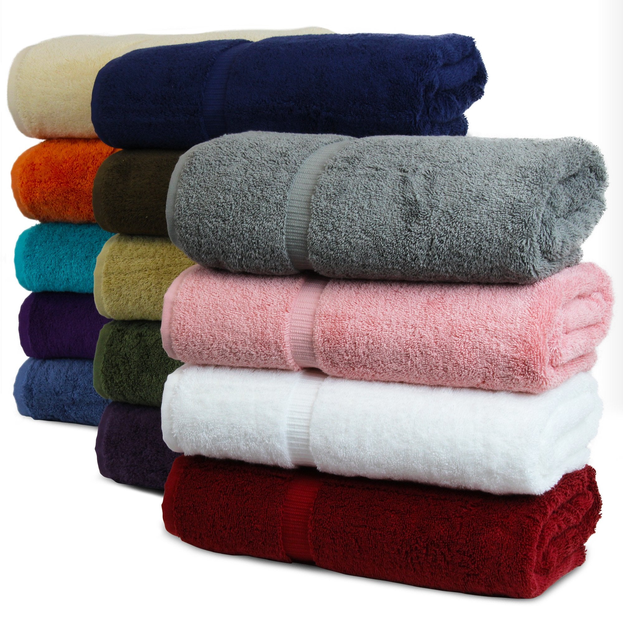 Luxury Hotel & Spa Quality  Quick Dry 100% Turkish Cotton 700 GSM  Eco Friendly Towel  for Bathroom  Gymand Kitchen Dobby Border Soft Hand Towel Set 16 X 30  Mix Color  Hand Towels - Set of 6