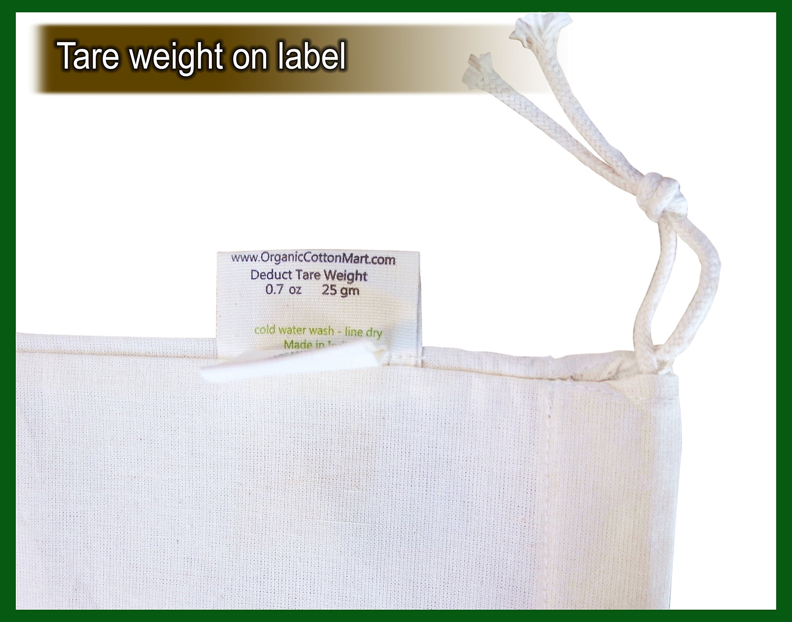 Nut Milk Bag - Reusable Produce Sacks - Vegetable Cotton Bags For Refrigerator - Cotton Potato Bag - Large Muslin Bags - Reusabl