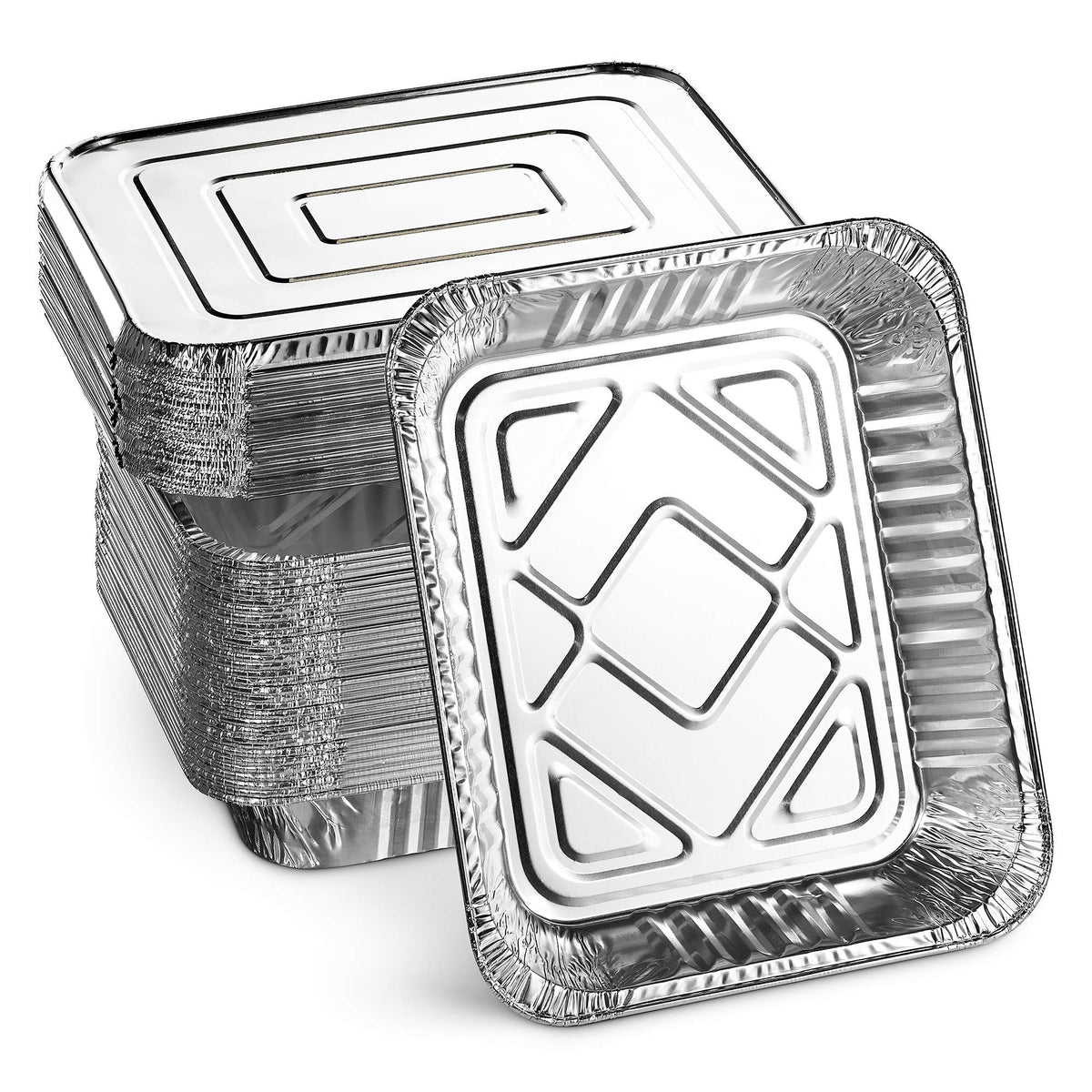 Montopack Aluminum Foil Pans Half Size Roasting Chafing Pan | 9X13 Tins For Cooking, Baking & Catering | Heavy Duty Disposable C