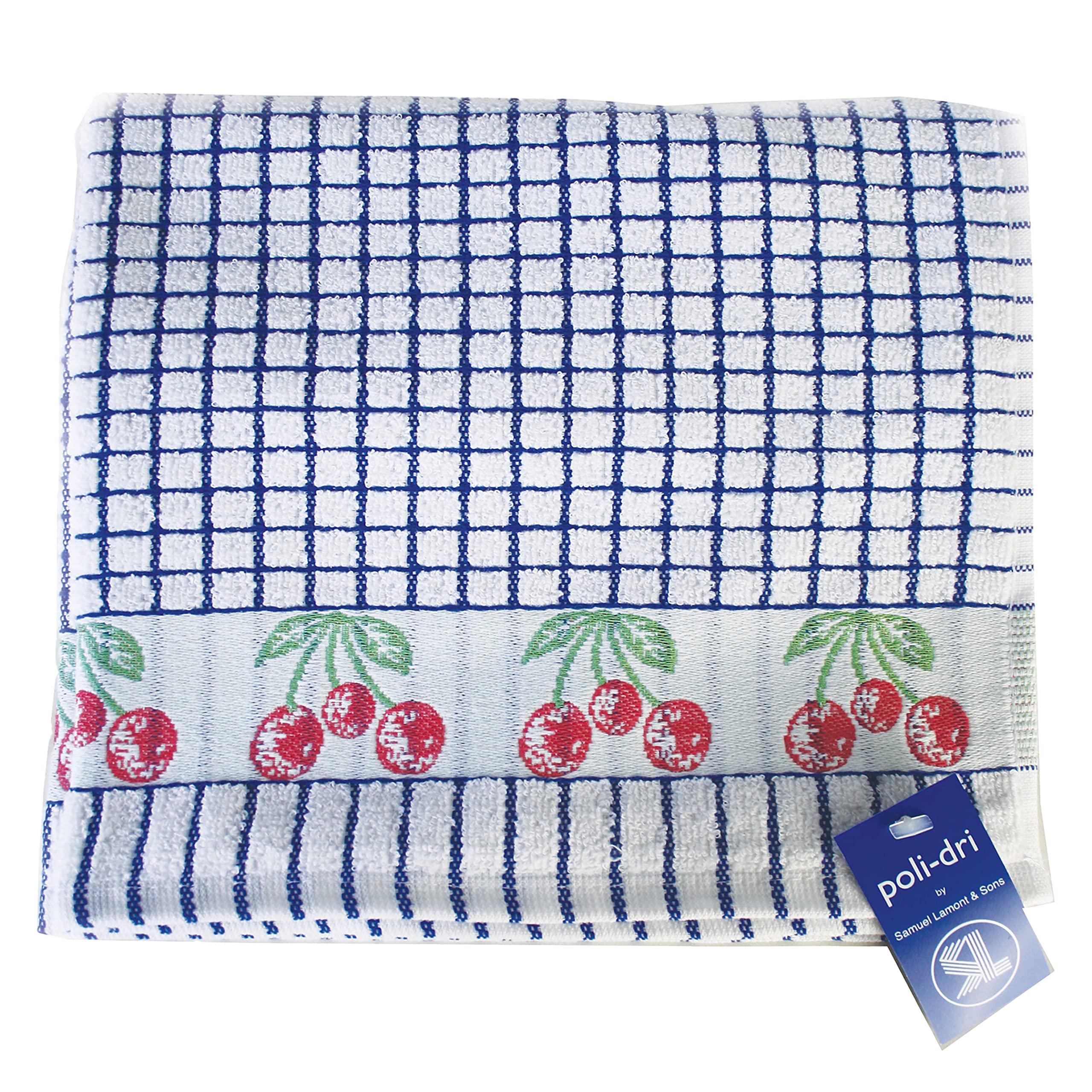 Samuel Lamont & Sons 706Cr Poli Dri Tea Towel, Cherries