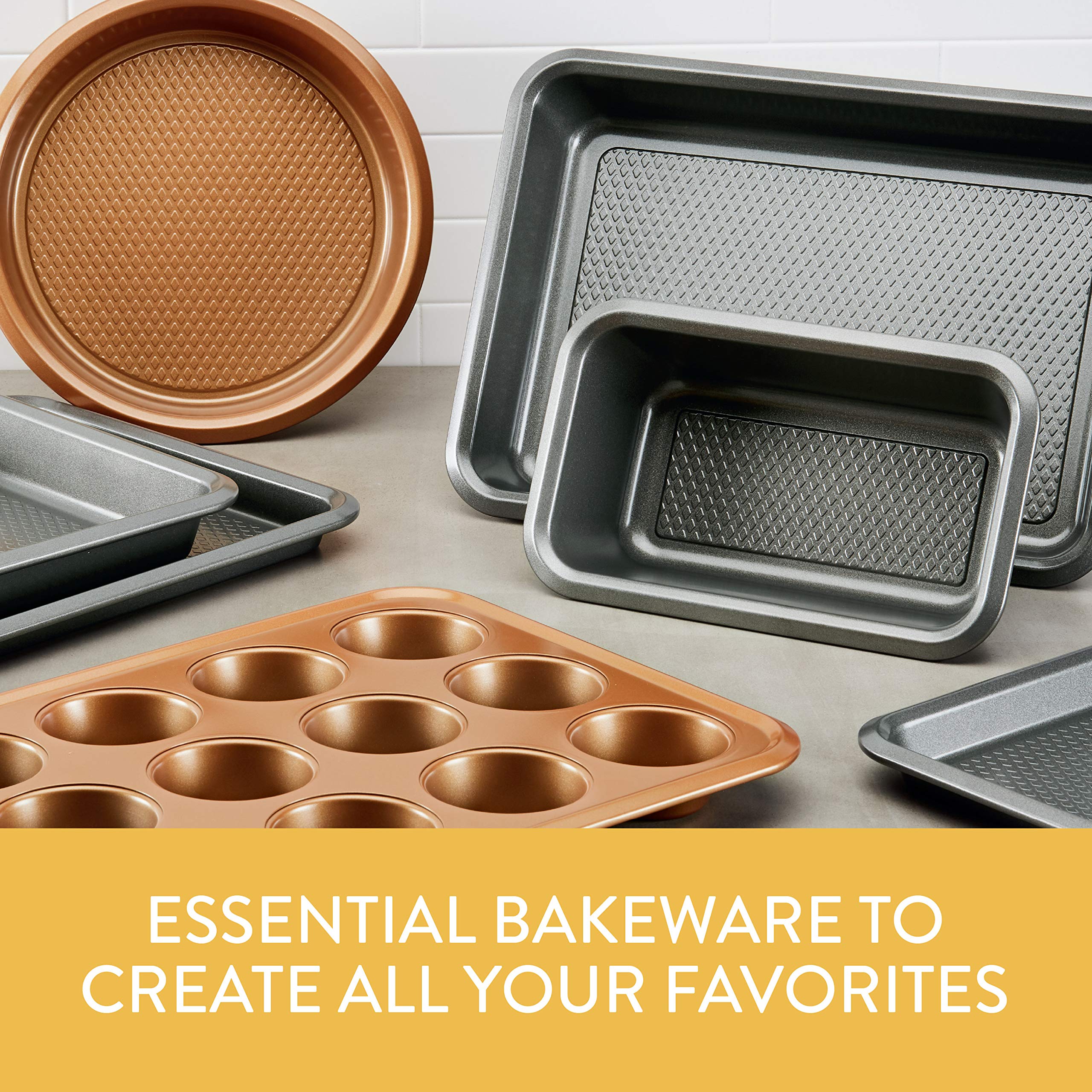 Ayesha Curry Nonstick Bakeware Nonstick Springform Baking Pan / Nonstick Springform Cake Pan / Nonstick Cheesecake Pan, Round -