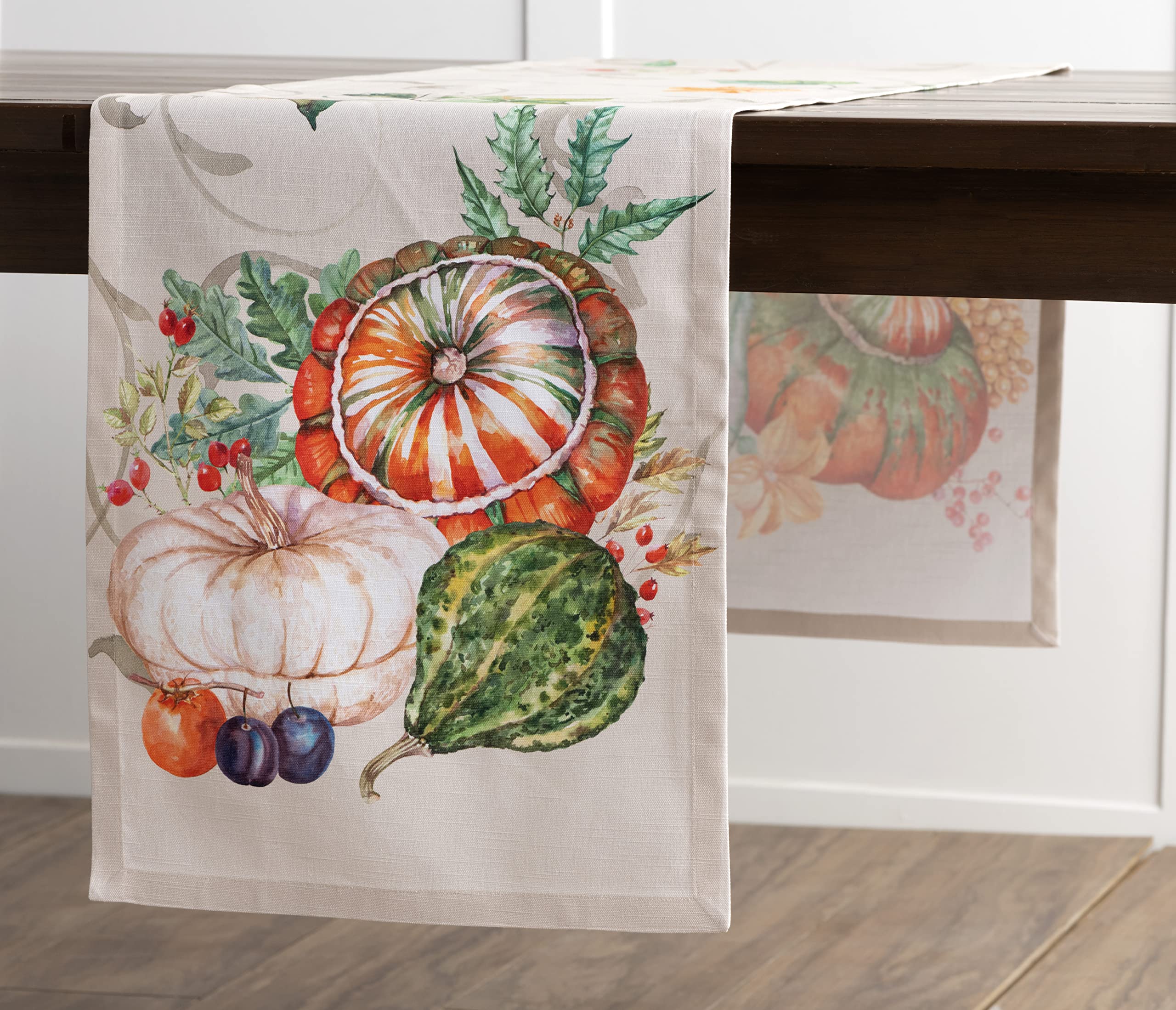 Maison D' Hermine Tablerunner 100% Cotton Table Runner Decorative Table Covers, Dining, Home, Wedding, Banquet, Buffet, Lumina (