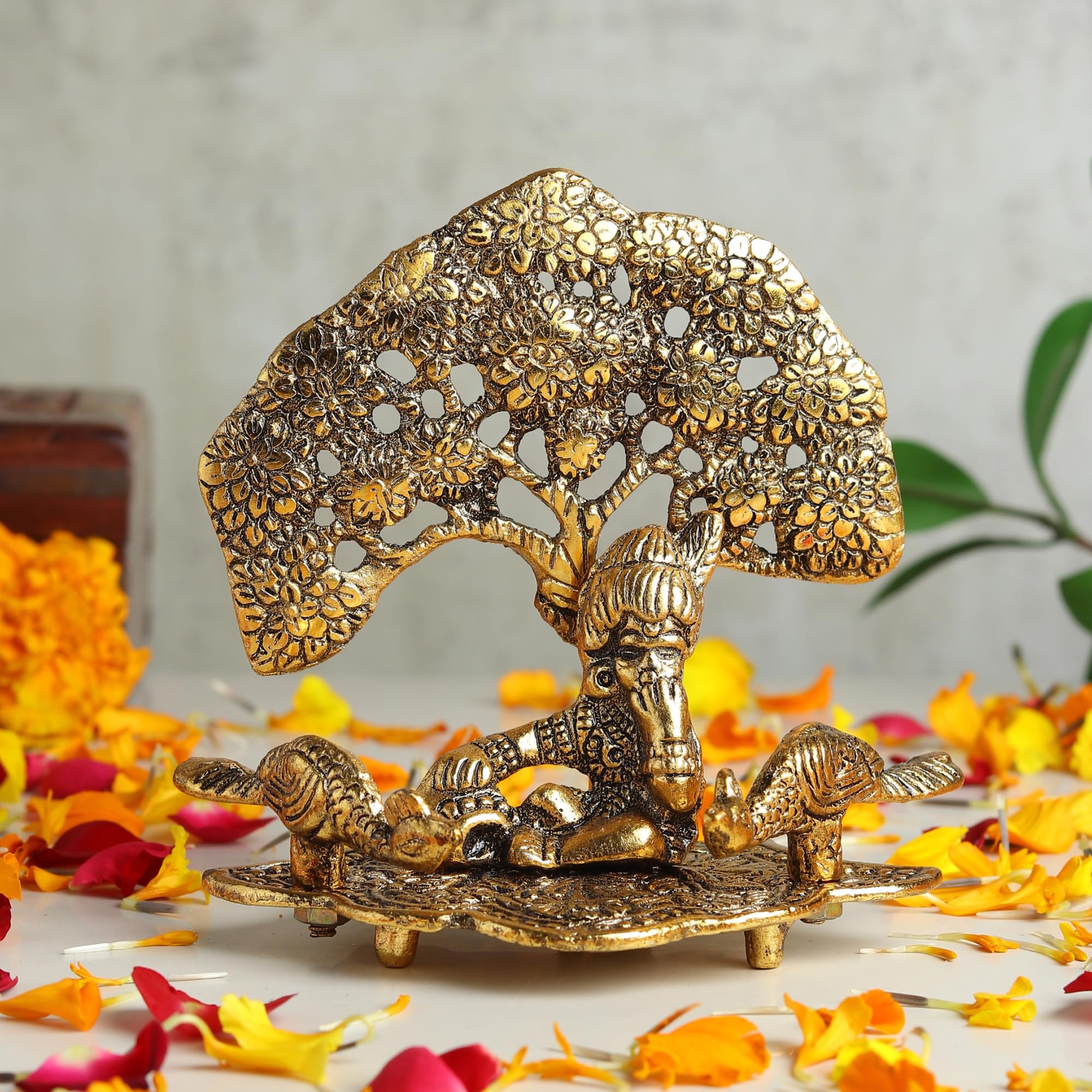 Habere India-All The Cultures Fabricating India Radha Krishna Idol & Figurine For Home | God Idol For Pooja Room | Krishna Statu