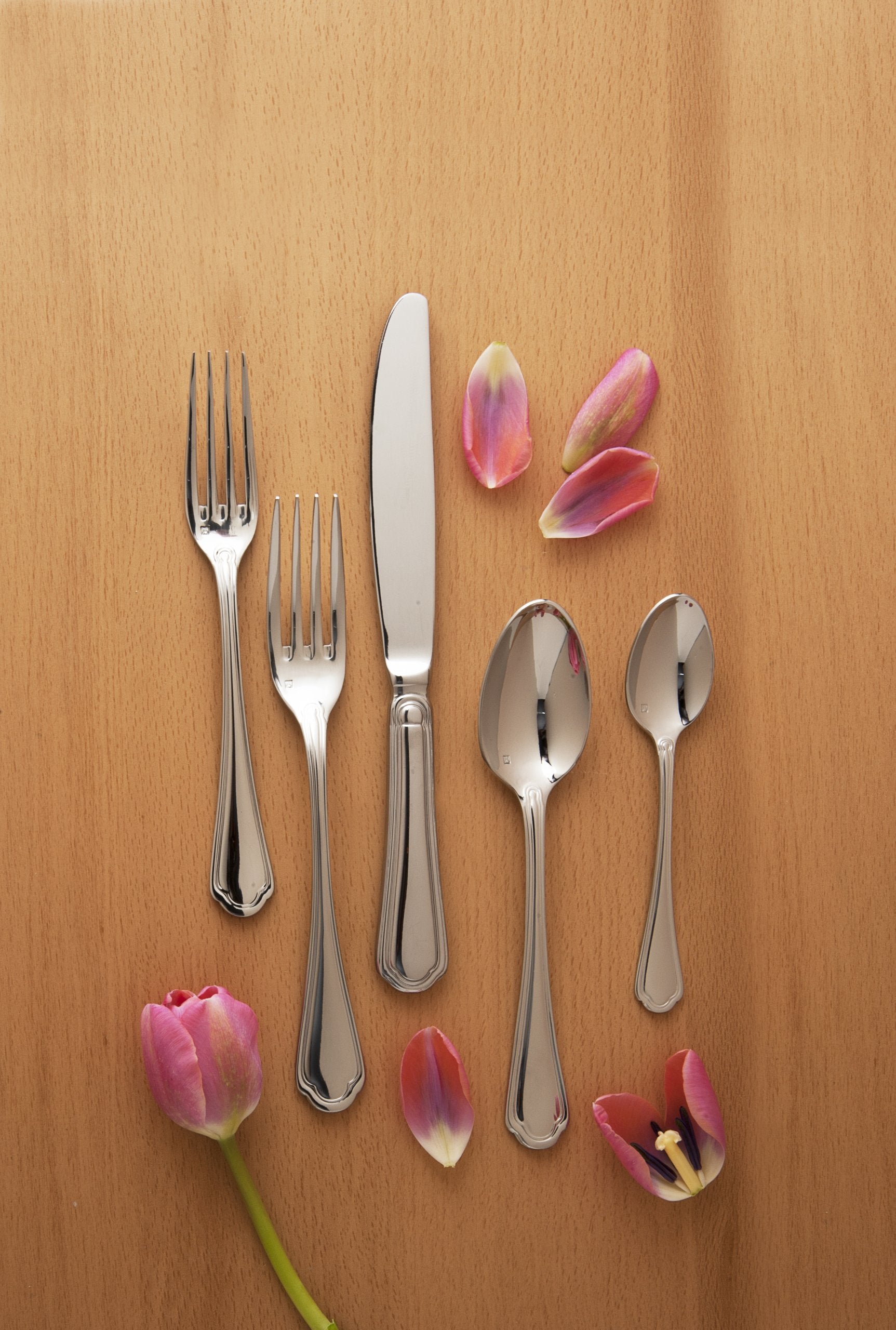 Fortessa Medici 18/10 Stainless Steel Flatware Salad/Dessert Fork, Set Of 12