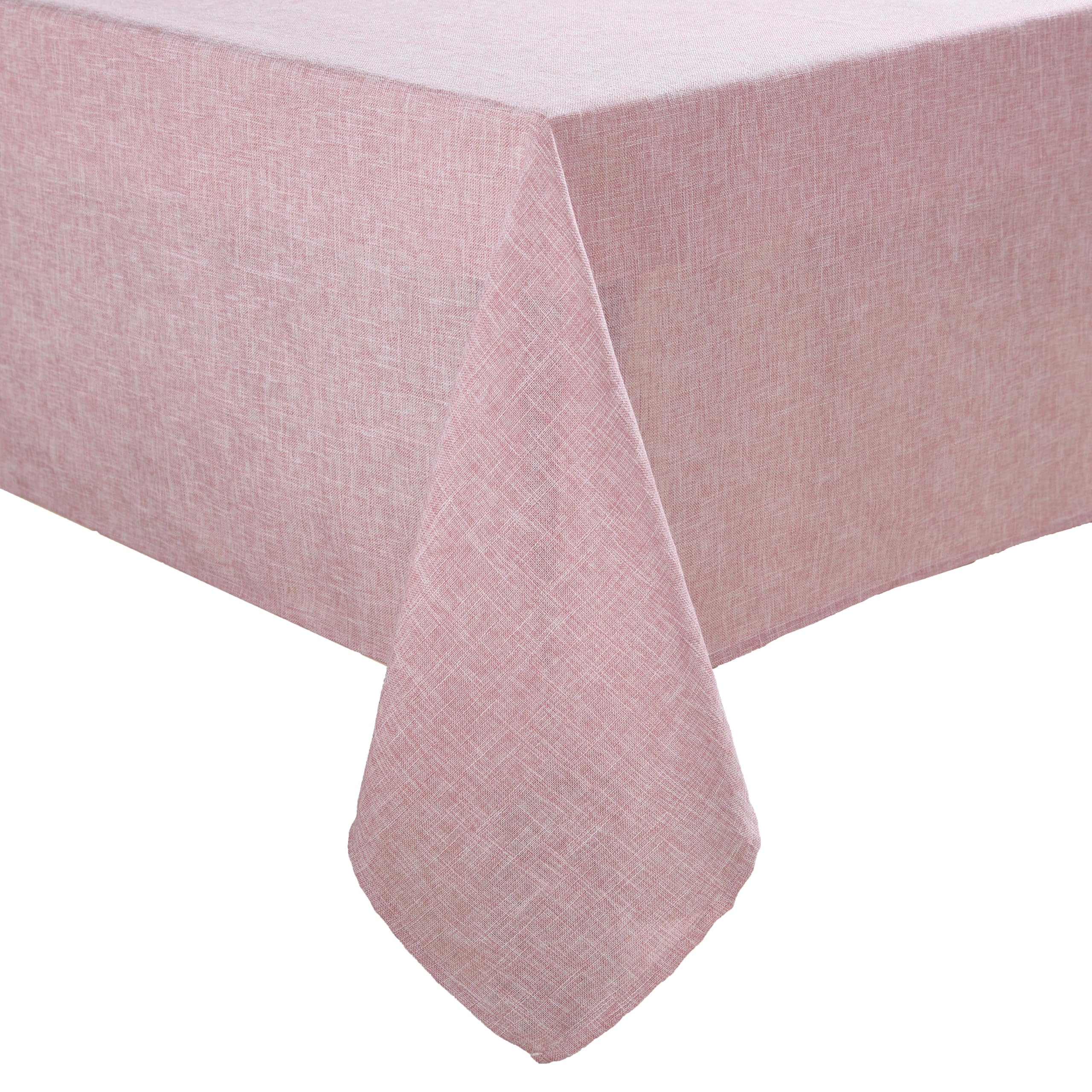 Laura Ashley Harper Luxuriously Smooth Fabric Tablecloth For Formal Or Casual Dining, Holiday, Banquet, Wedding Or Party, 60'' X