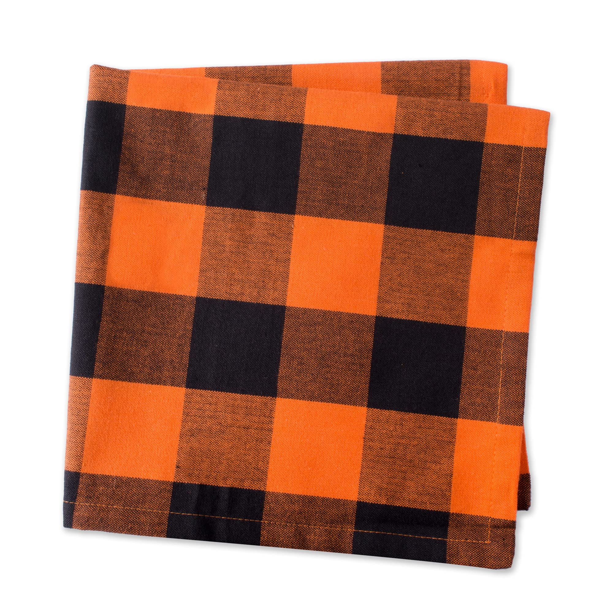 DII Orange Buffalo Check Napkin (Set of 6)