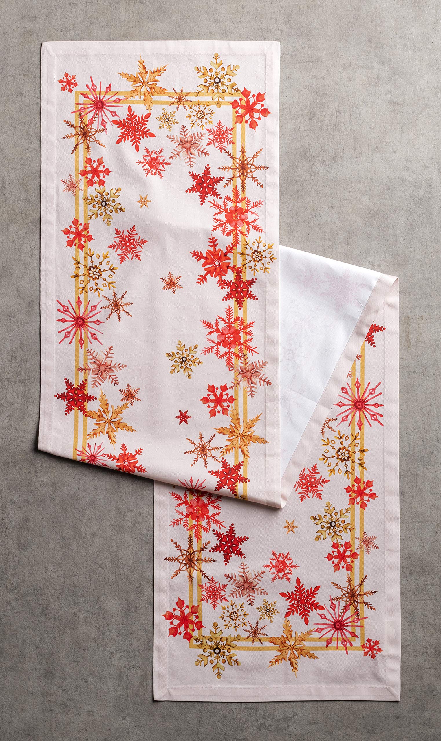 Maison D' Hermine Table Runner 100% Cotton 14.50Inch X 36Inch Decorative Table Runners, Dining, Kitchen, Parties & Camping, Crys