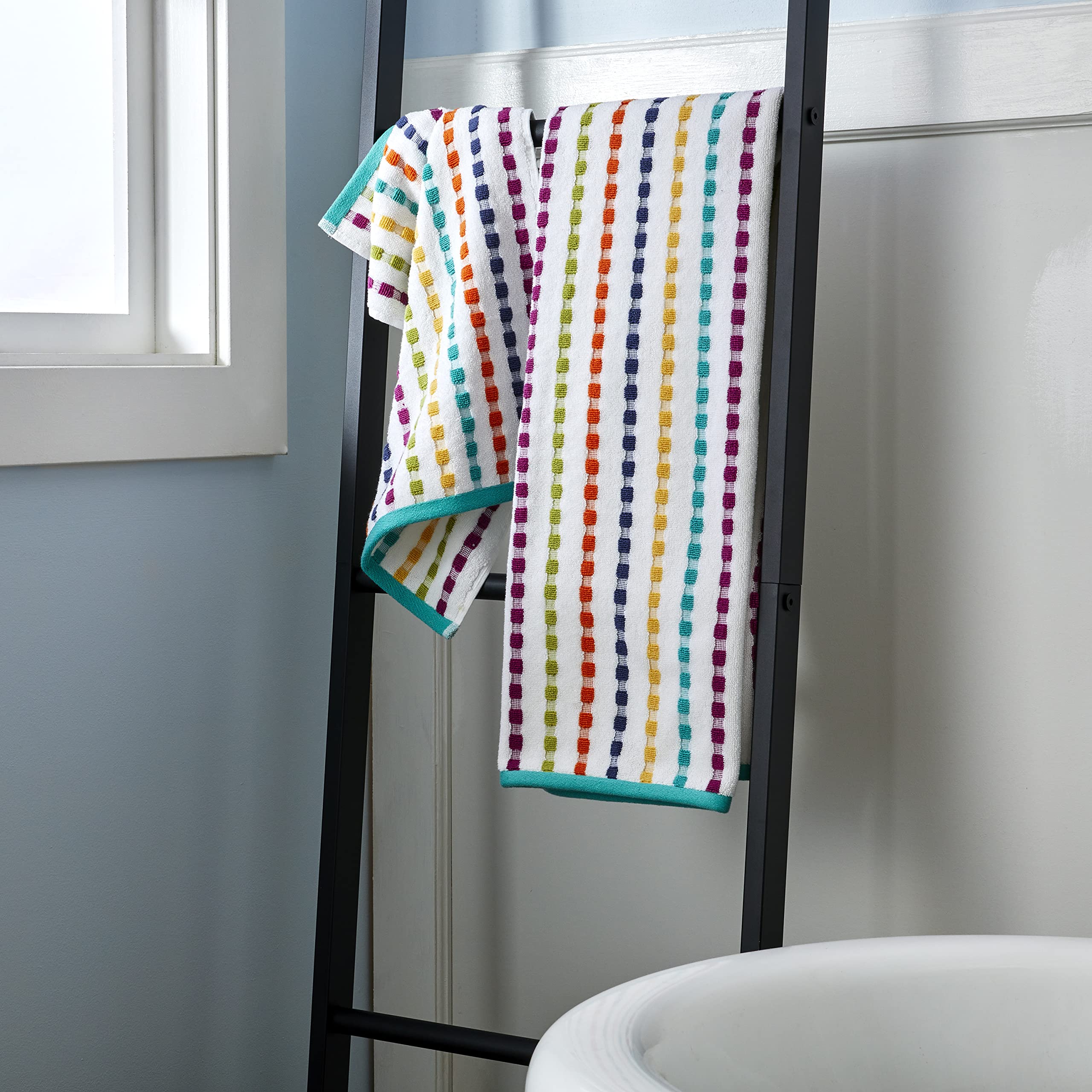 Skl Home By Saturday Knight Ltd. Good Vibes Hand Towel, Multi, Small (2-Pack)
