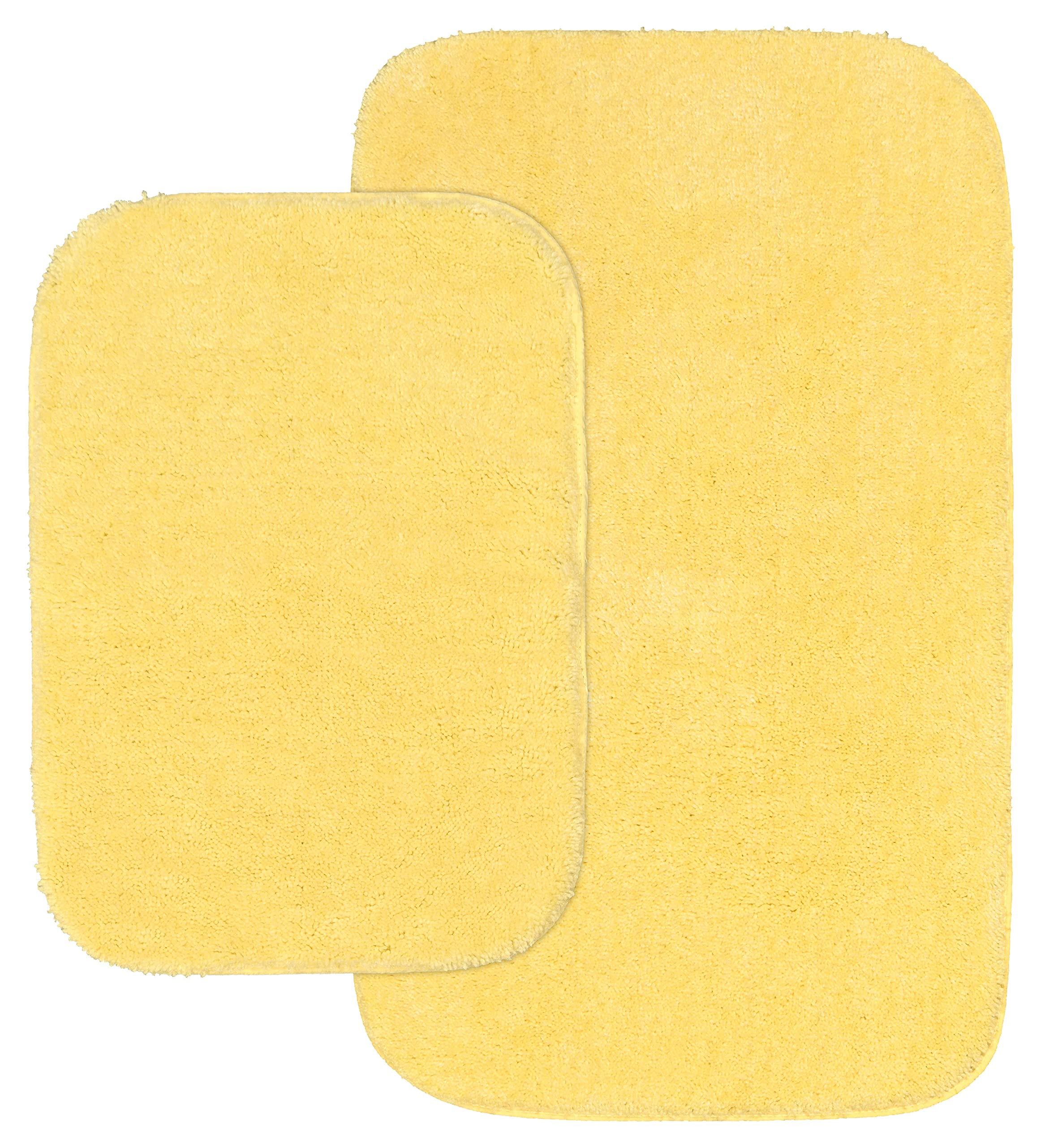 Garland Rug Traditional Bath Rug, 2-Piece Set, Rubber Ducky Yellow