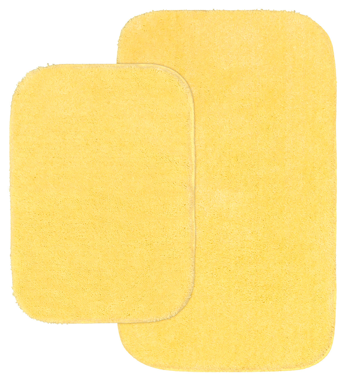 Garland Rug Traditional Bath Rug, 2-Piece Set, Rubber Ducky Yellow