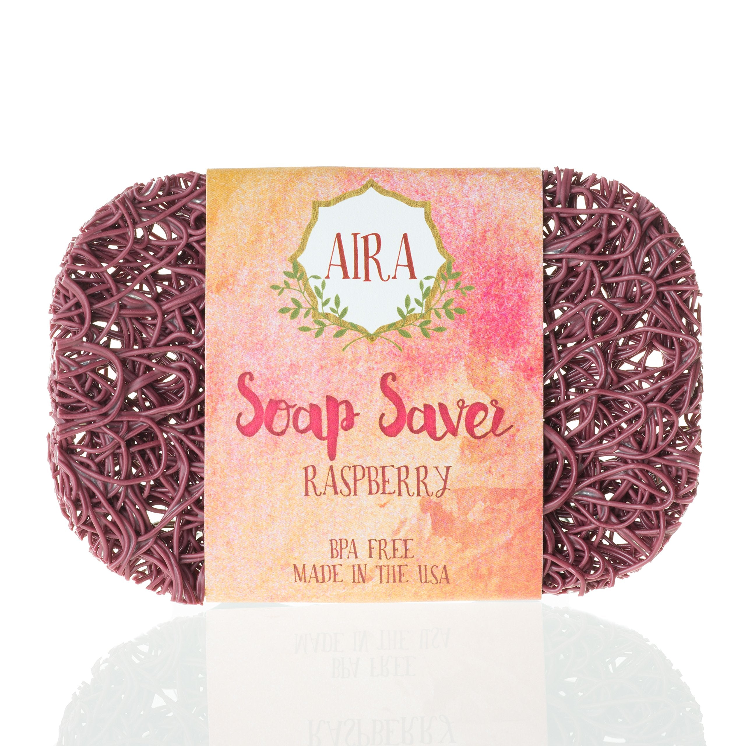 Aira Soap Saver - Soap Dish & Soap Holder Accessory - Bpa Free Shower & Bath Soap Holder - Usa - Drains Water, Circulates Air, E