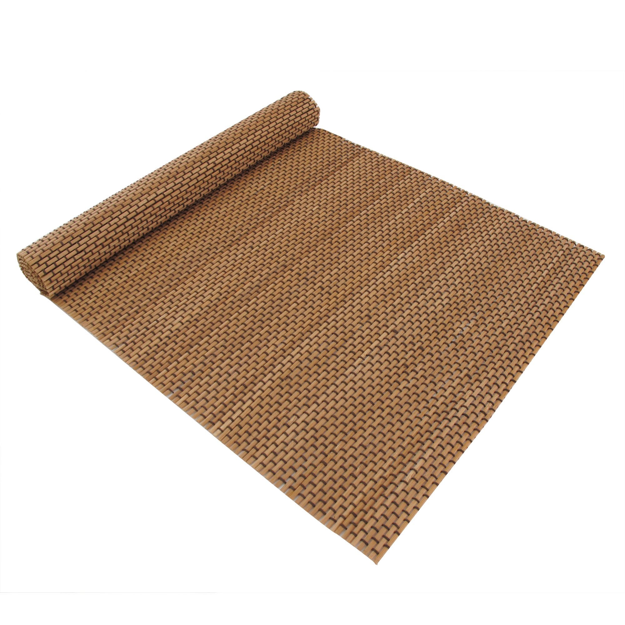 Bamboomn Bamboo Placemat/Sushi Rolling Mat - 18.5'' X 13'' - Brown With String, 8 Pcs
