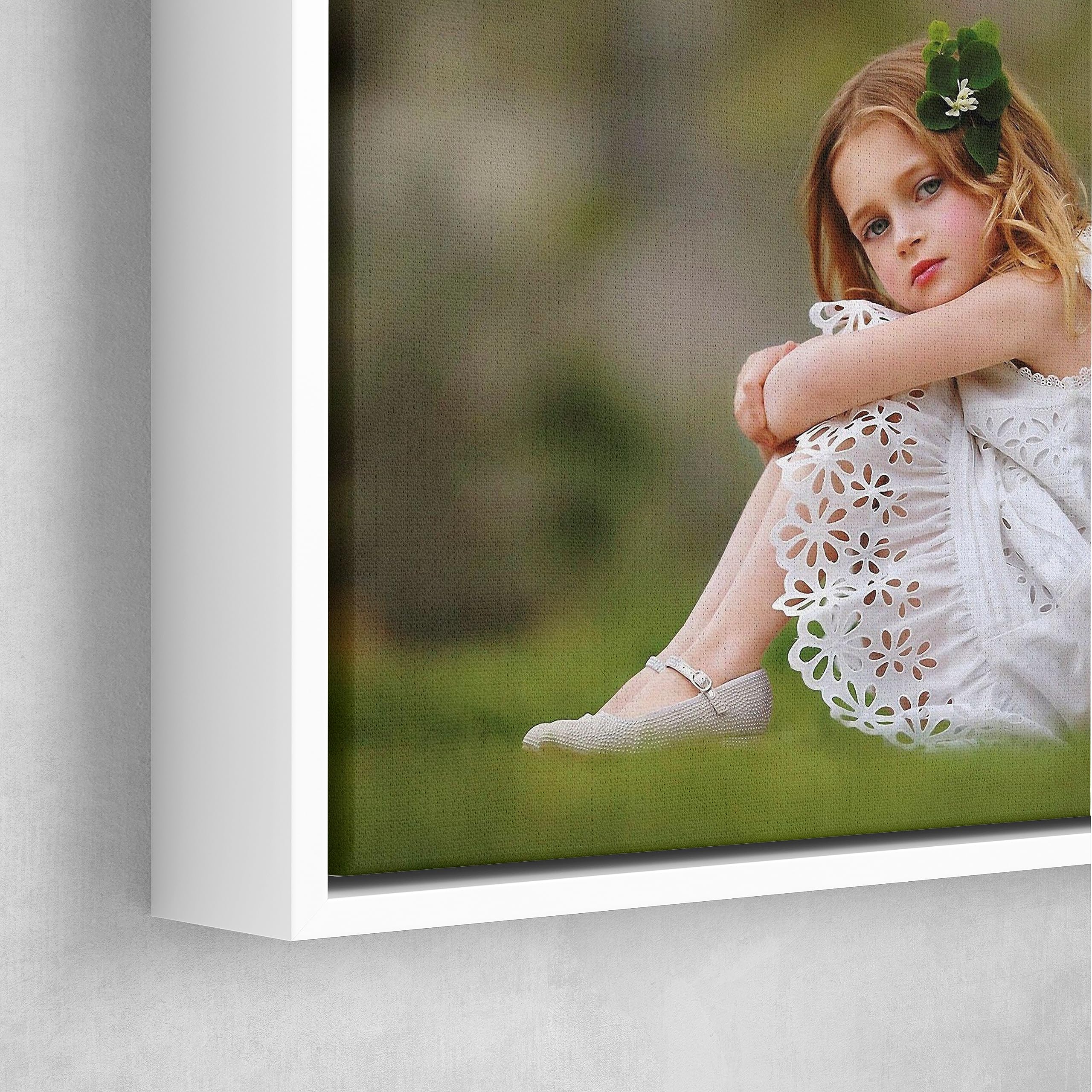 Personalized Custom Canvas Prints: Photo On Canvas (White 11X14) Transform Your Photos Into Stunning Framed Wall Art Digitally P