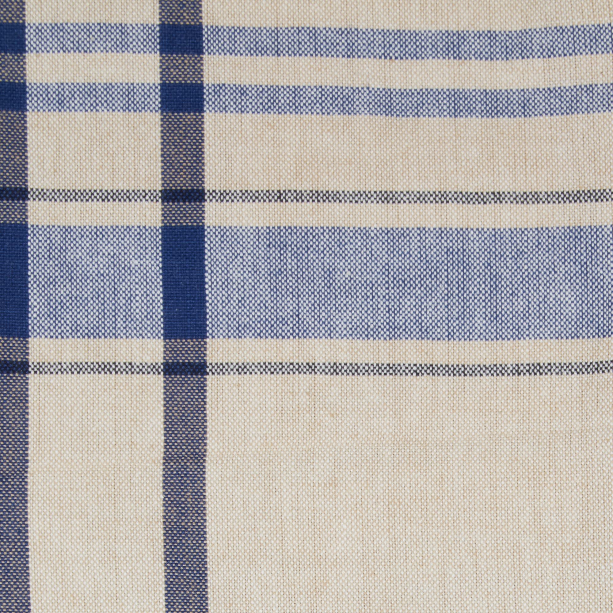 DII Nautical Blue French Stripe Tablecloth 70 Round