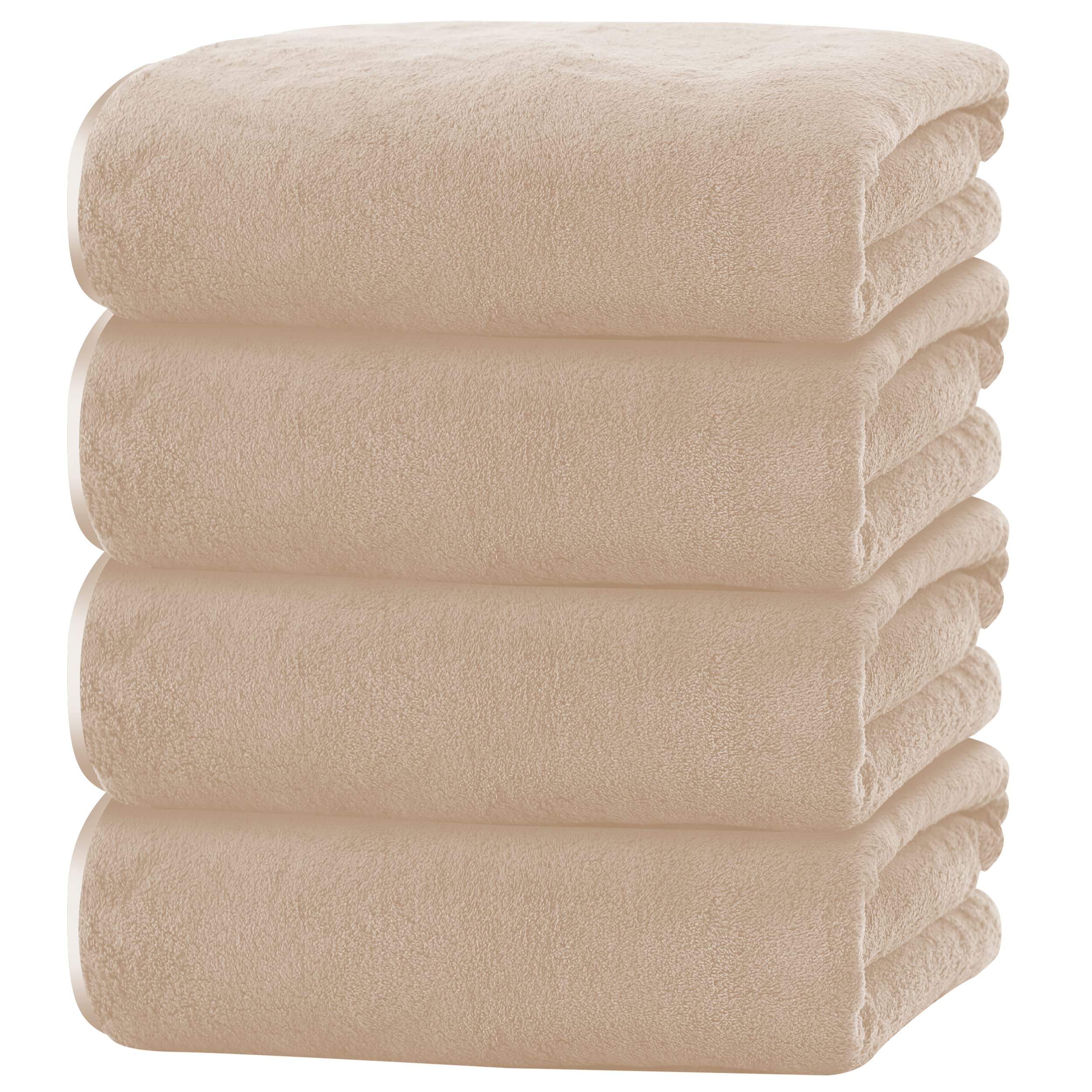 Cosy Family Bath Towel Set, 4 Pack, Brown
