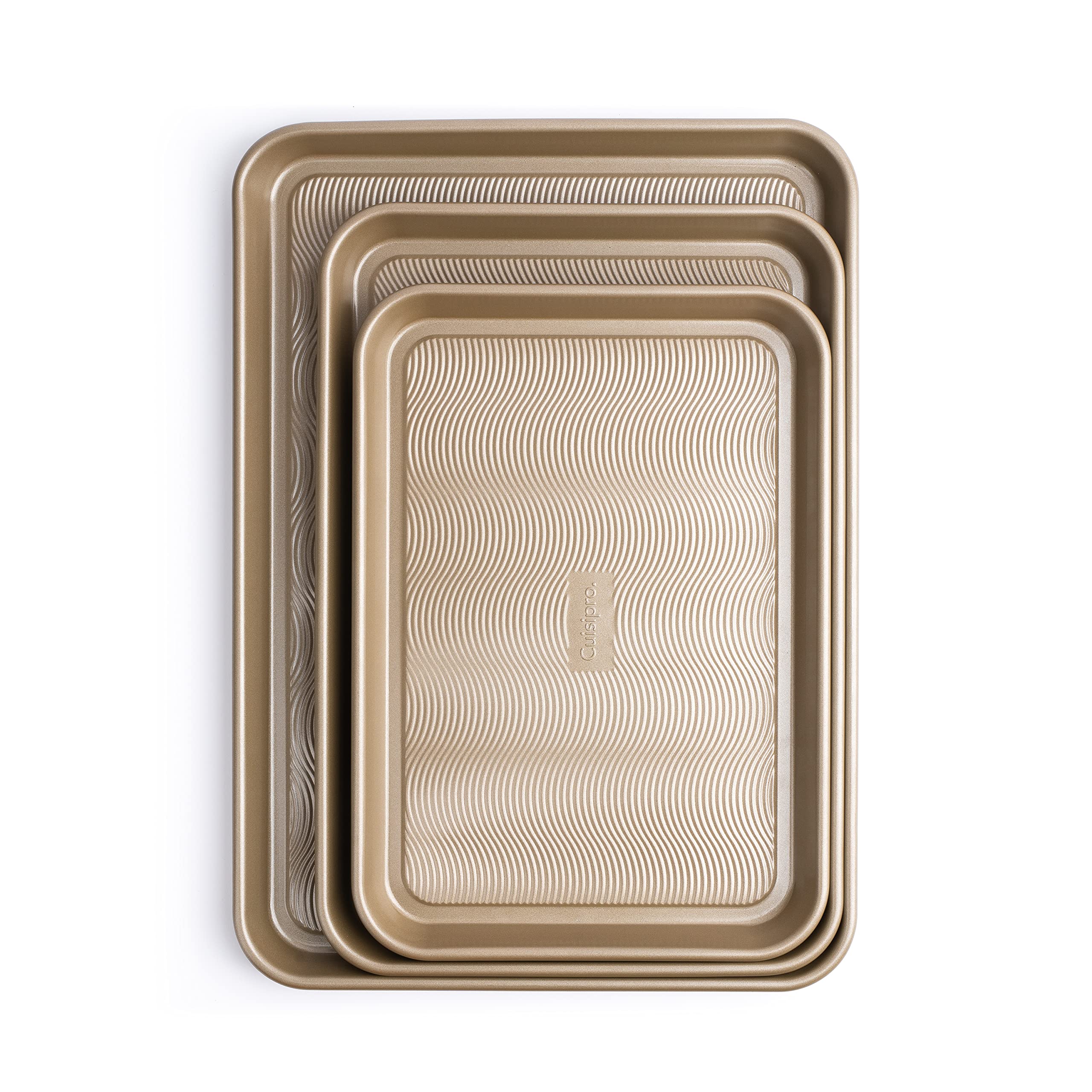 Cuisipro Medium Steel Baking Sheet Pan, 15.5X10.5 X1, Silver