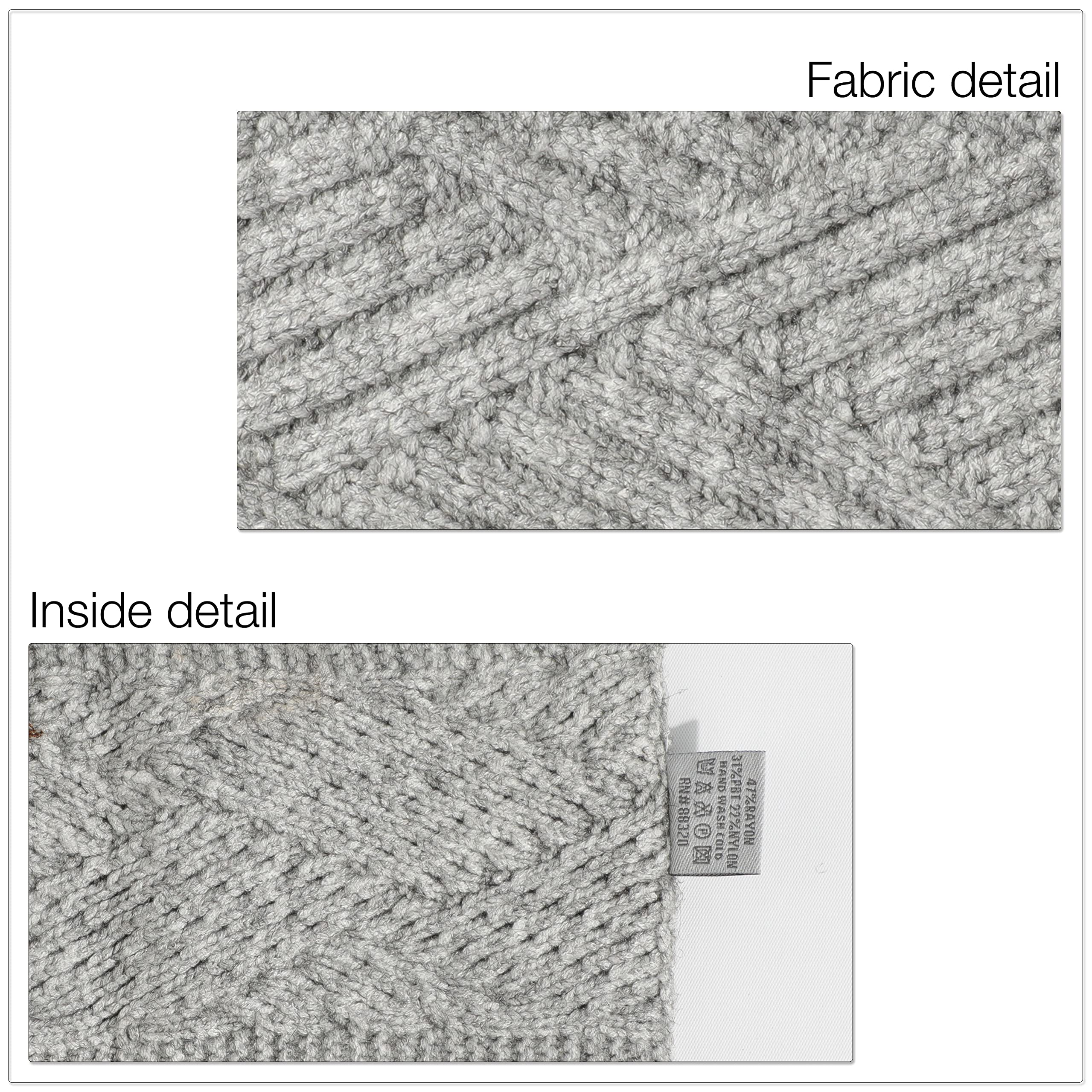 Cc Winter Fuzzy Fleece Lined Thick Knitted Diagonal Stripes Criss-Cross Pattern Headband Headwrap (Hw-2060)(A Snuggly Soft Yarm