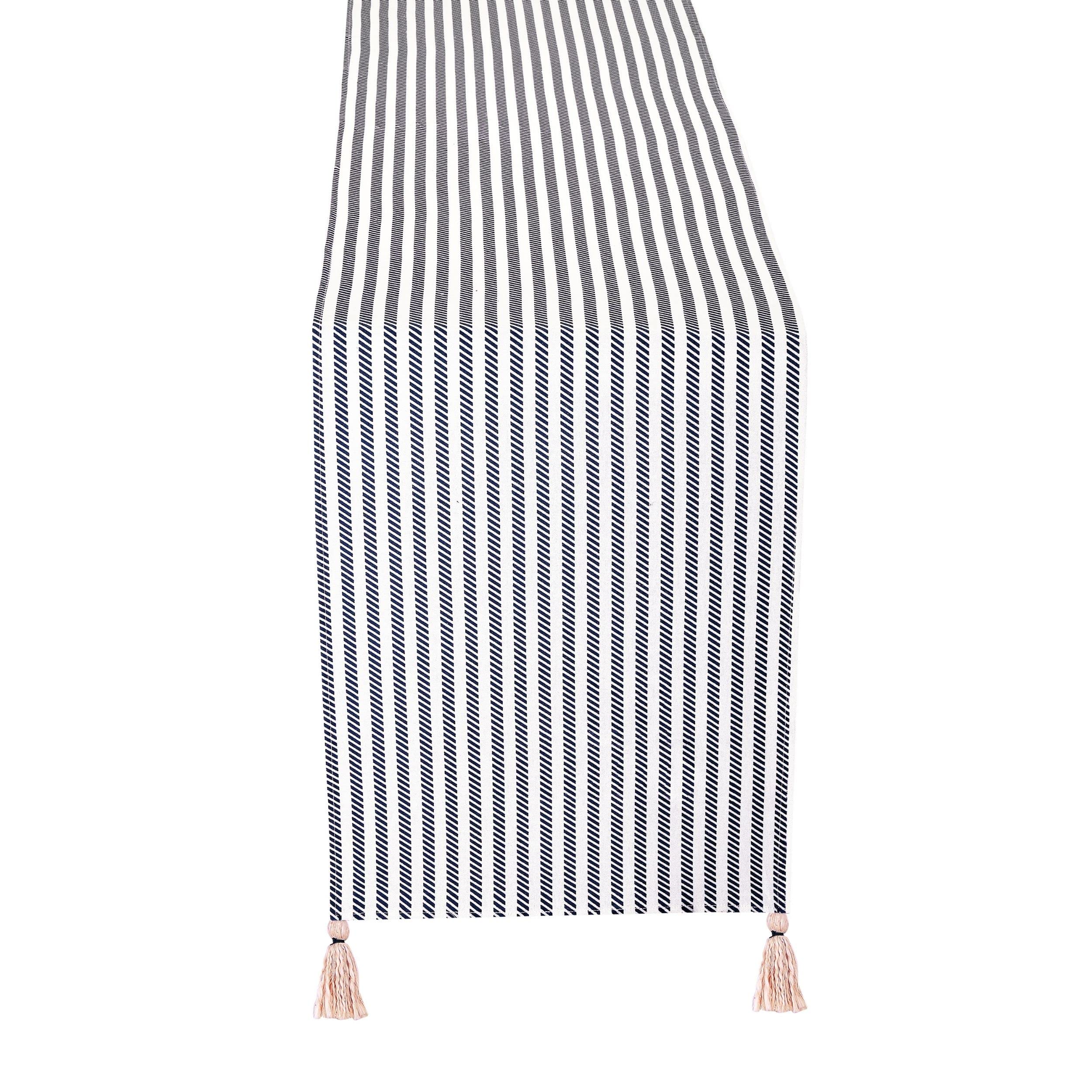 Folkulture Table Runners With Tassels For Dining Room Table Or Farmhouse D  Cor, Table Runner For Boho Dresser, 100% Cotton, 14